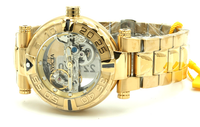 Invicta Subaqua Nebula Automatic Men's 47mm Gold tone Skeleton Dial Watch