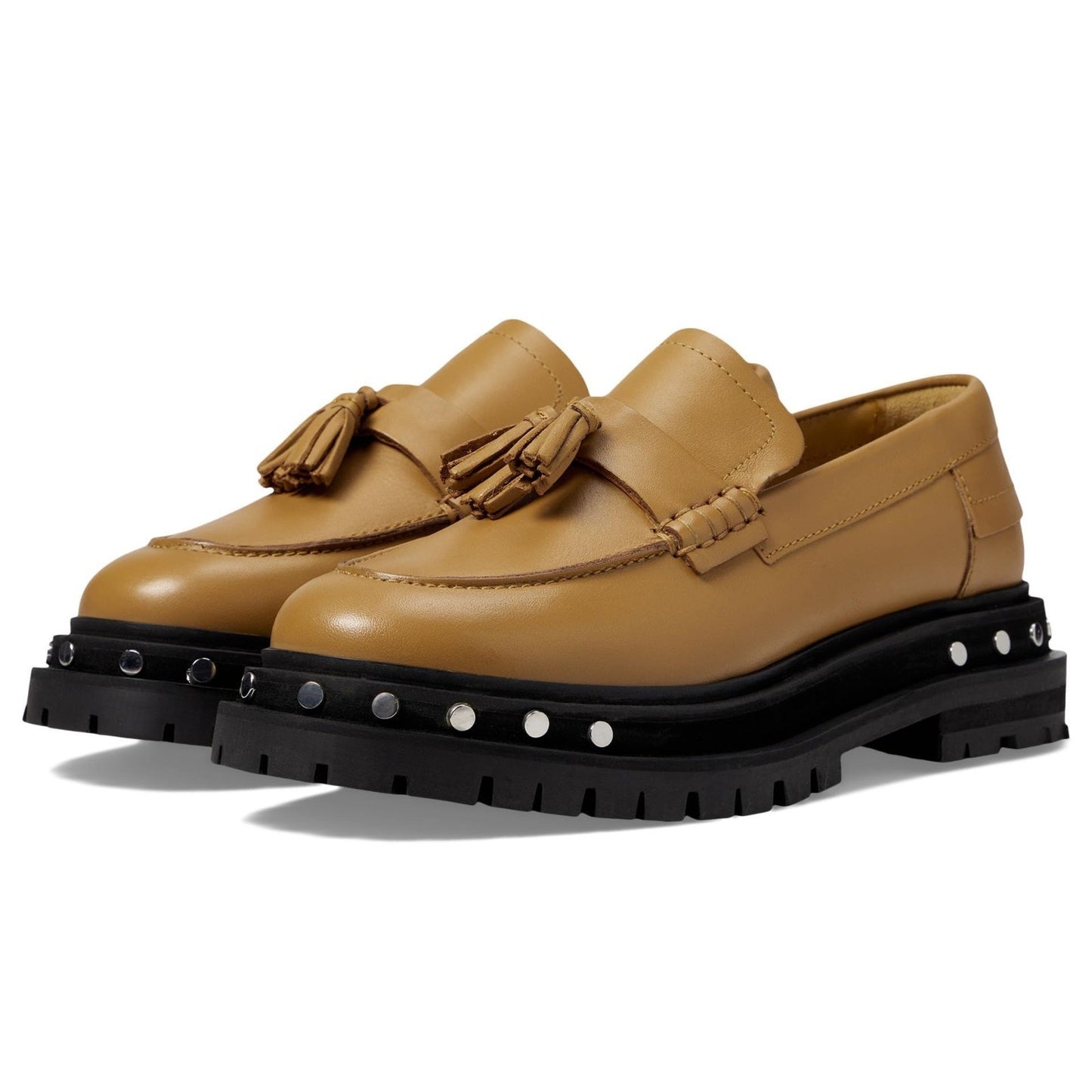Free People Teagan Tassel Loafers for Women , Caramel Cafe, US 9.5 M