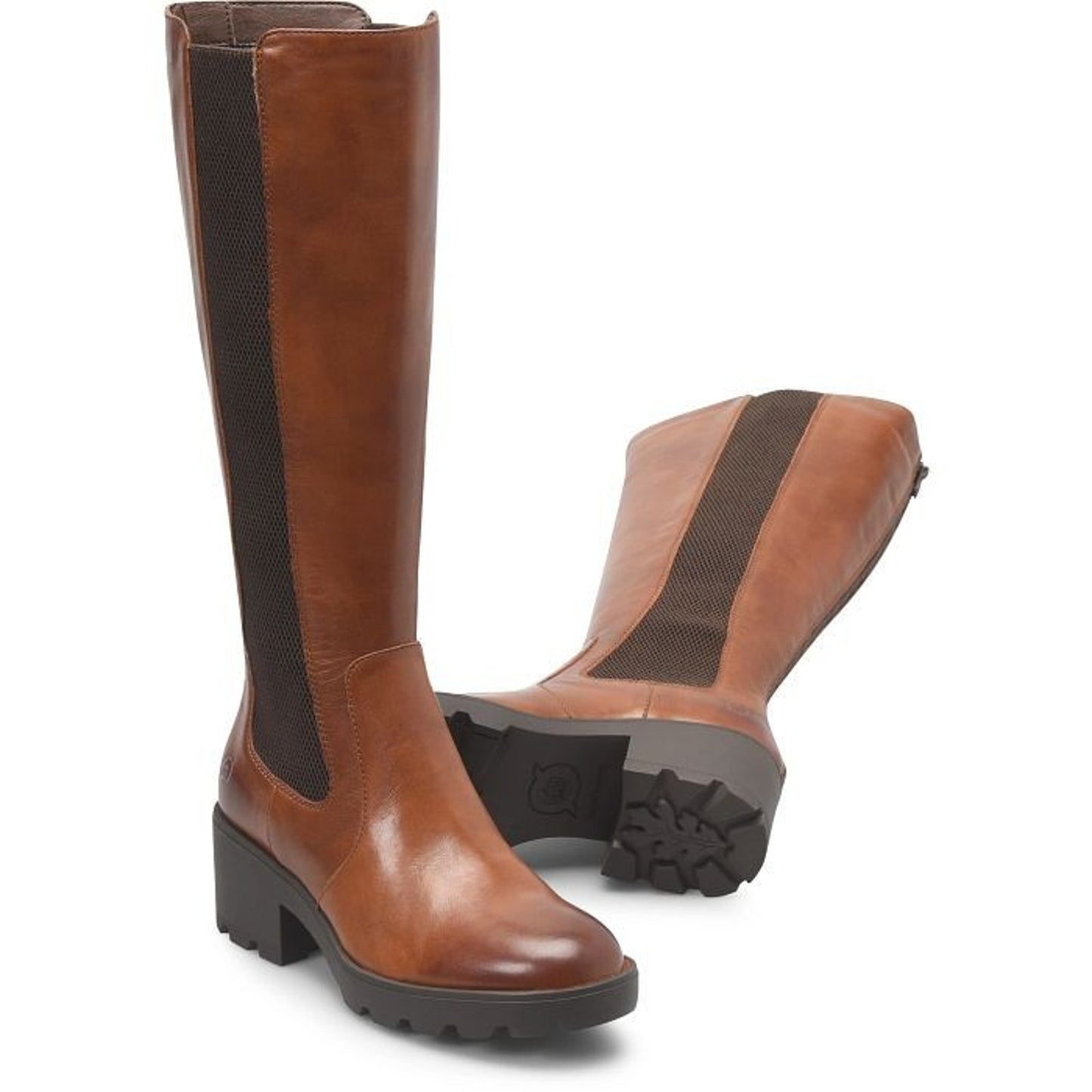 Born Galdot Tall Brown Boots Soft Leather Brown Cuero Size 9 M New with BOX