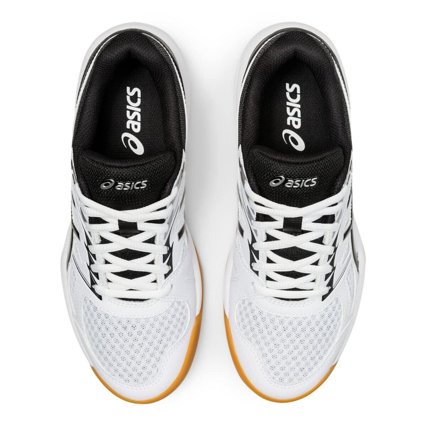 ASICS Women's Upcourt 4 Volleyball Shoes, White/Black US 9.5