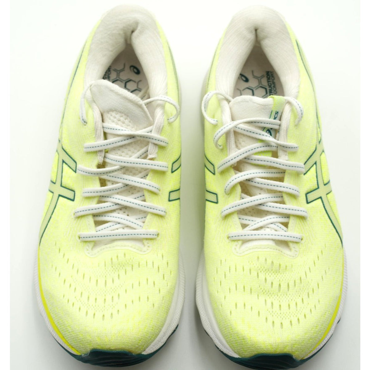 ASICS Gel Nimbus 24 Womens Running Shoes White Velvet Pine Size 9 M