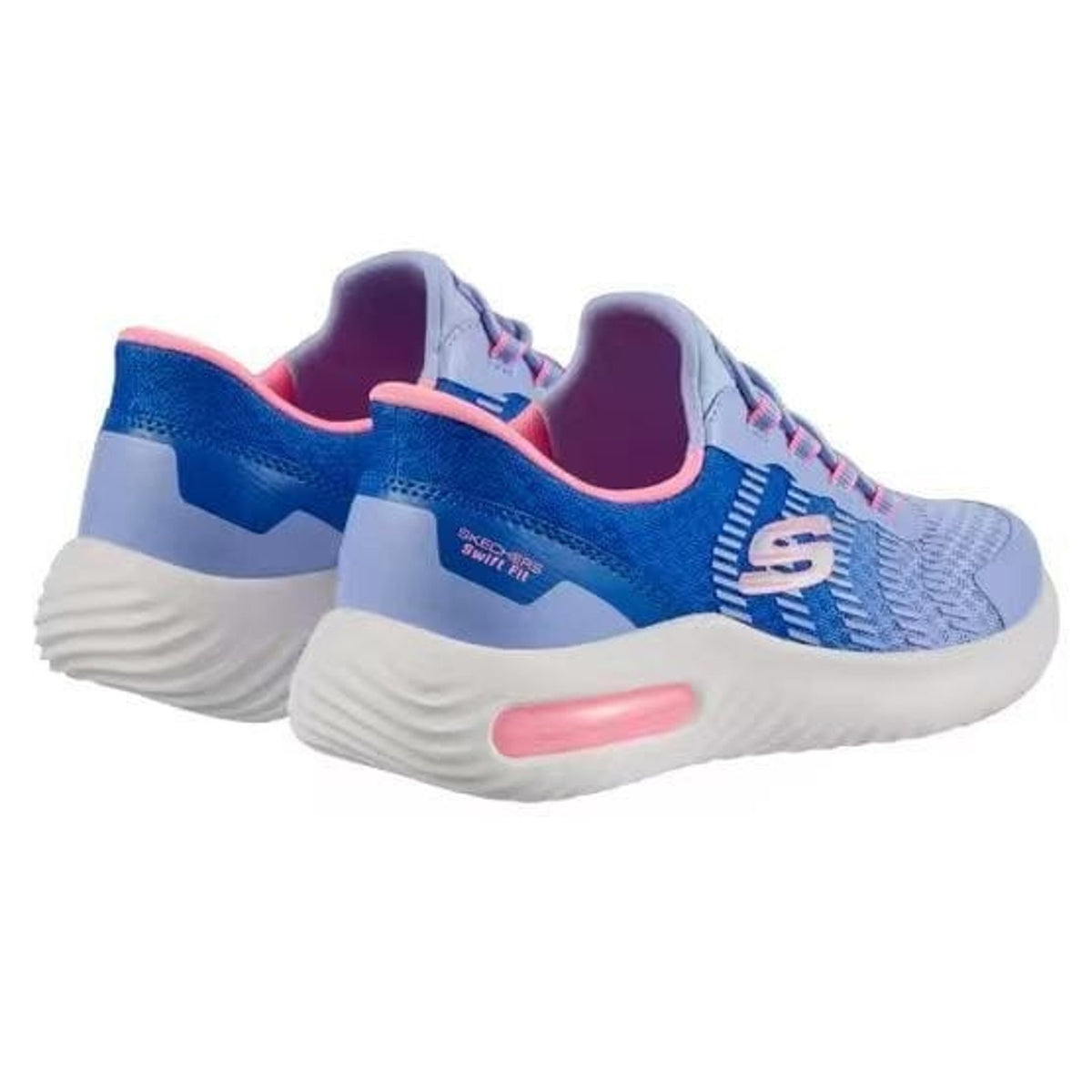 Skechers Swift Fit Sneakers Kids Purple Hands Free Slip On Size 11