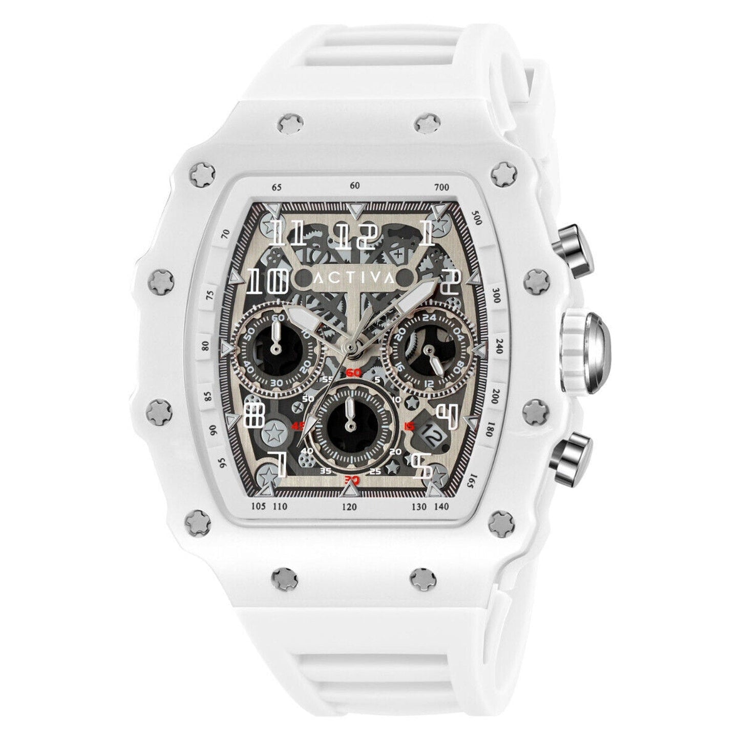 Activa Circuit X Invicta 44.3mm w/ Skeleton Dial PC Case Material White Watch Invicta