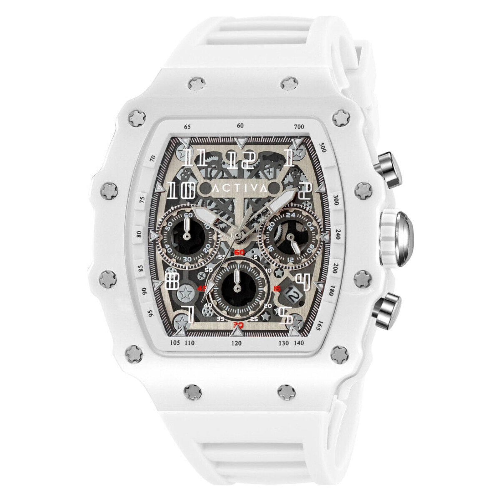 Activa Circuit X Invicta 44.3mm w/ Skeleton Dial PC Case Material White Watch Invicta