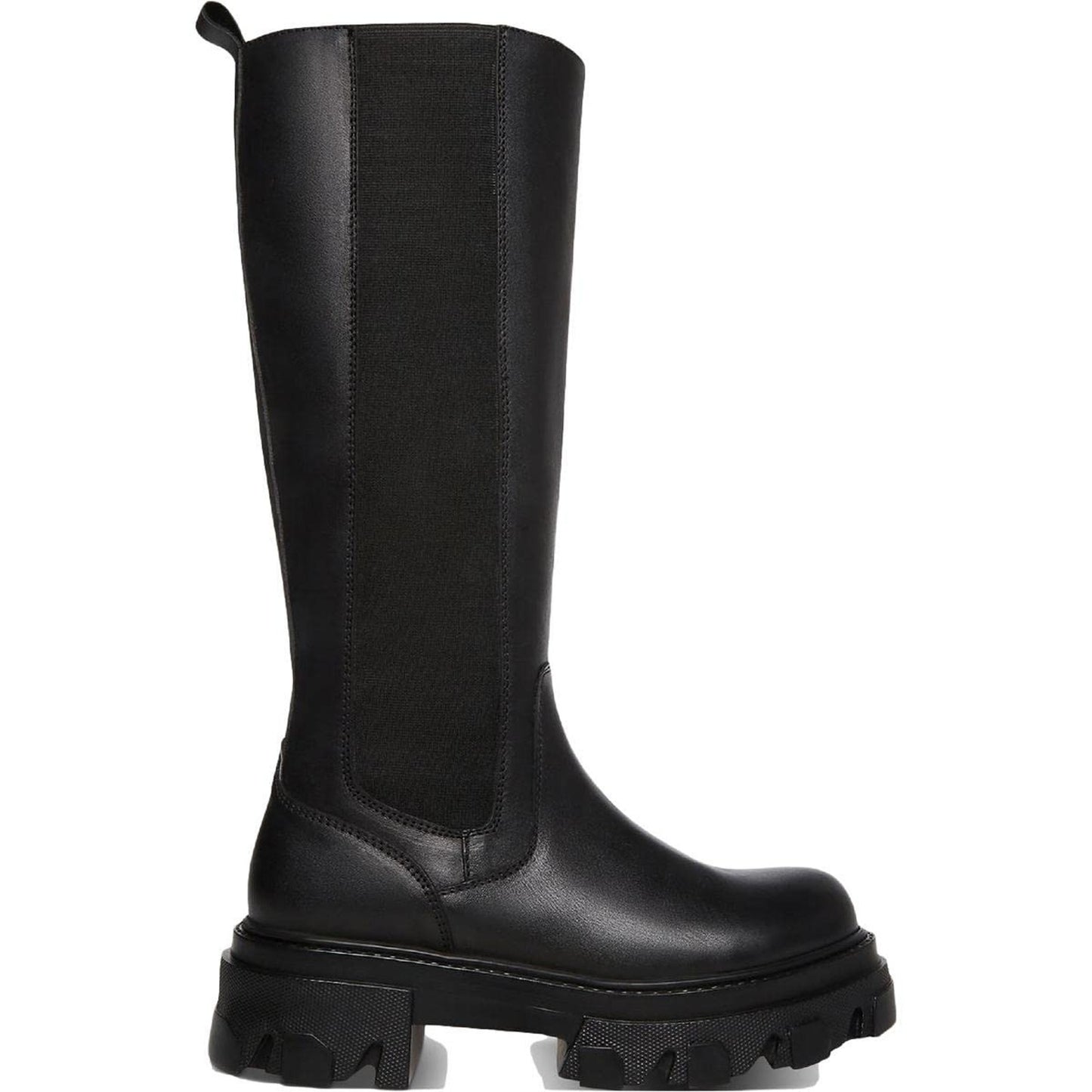 Steve Madden Esma knee high boots black leather PLATFORM Size 7 M