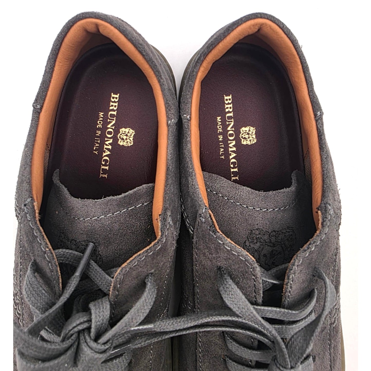 Bruno Magli Bono Mens Gray Leather Lifestyle Sneakers Shoes 8 US 41.5 EU