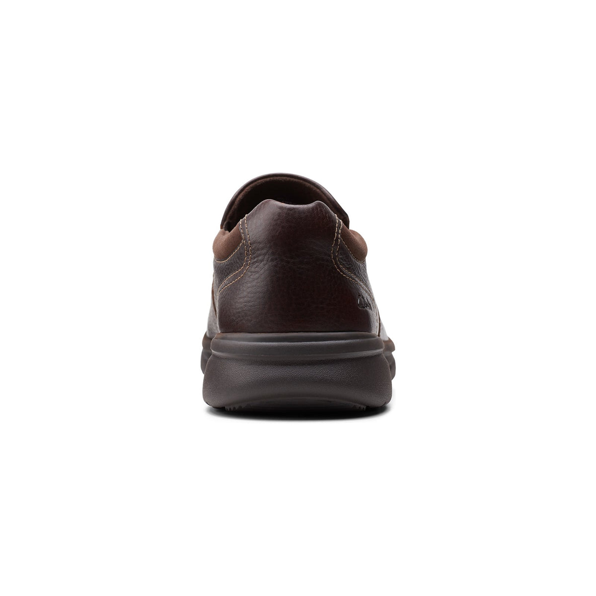 Clarks Mens Bradley Step Brown Tumbled Leather Casual Slip on Shoes Size 9 M
