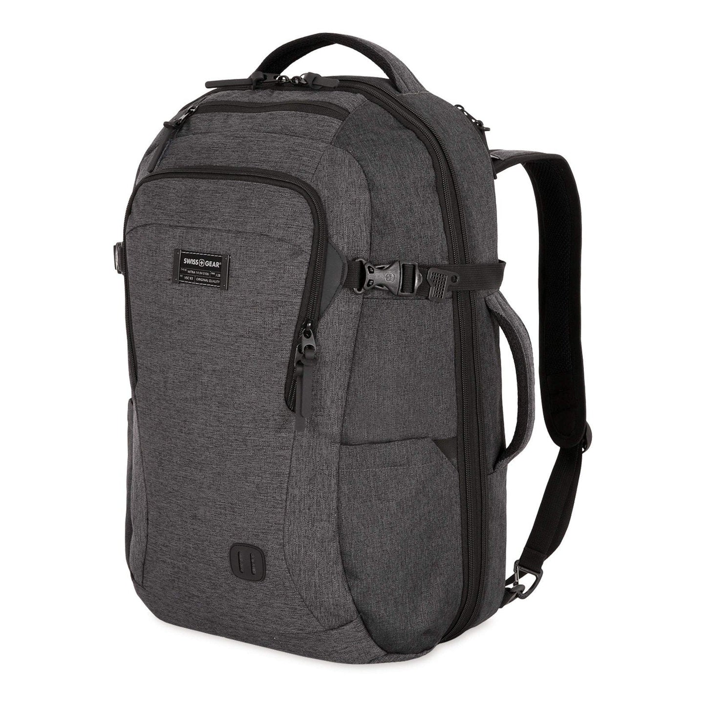 SwissGear Hybrid Travel Laptop Backpack 22 in - Heather Gray SWISSGEAR