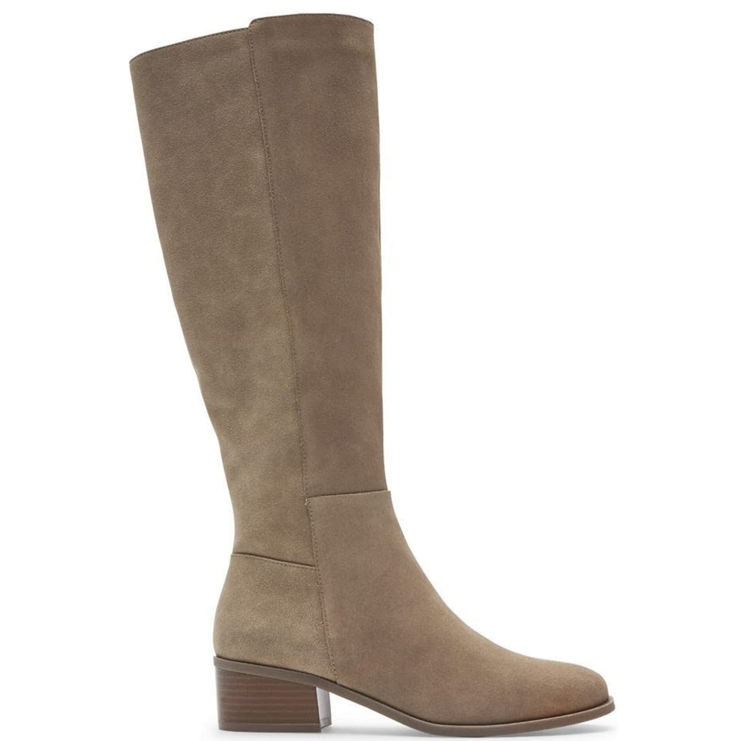 Rockport Evalyn Women's  Tall Boot, ASH BROWN SUEDE 10 M