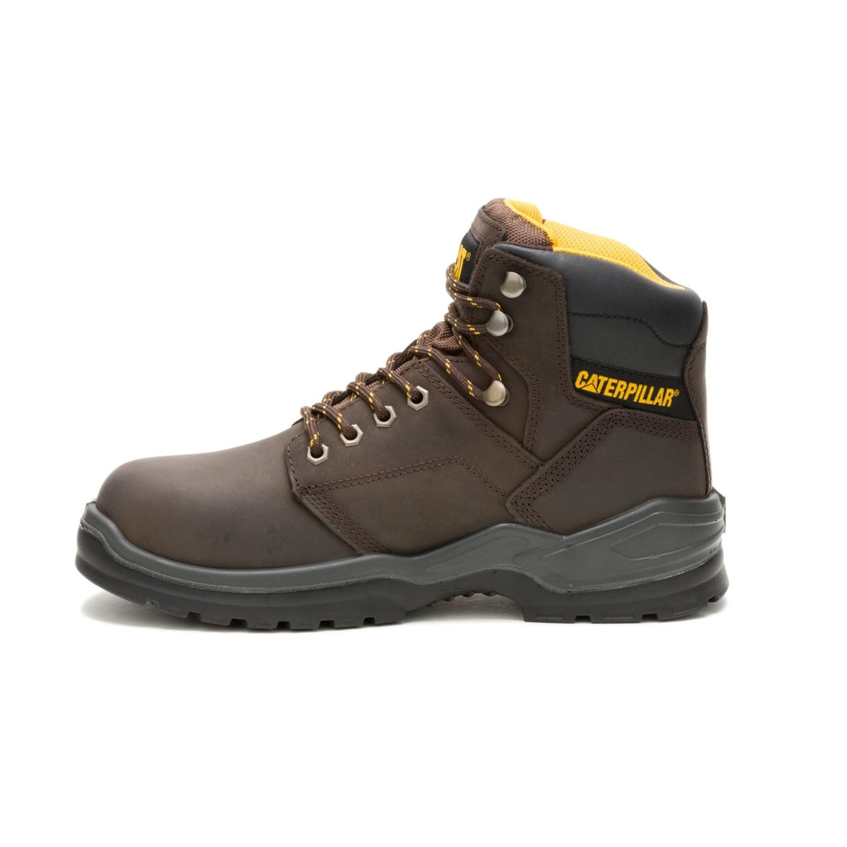 CAT Men's Striver Waterproof Steel Toe Industrial Boot , Brown 10.5