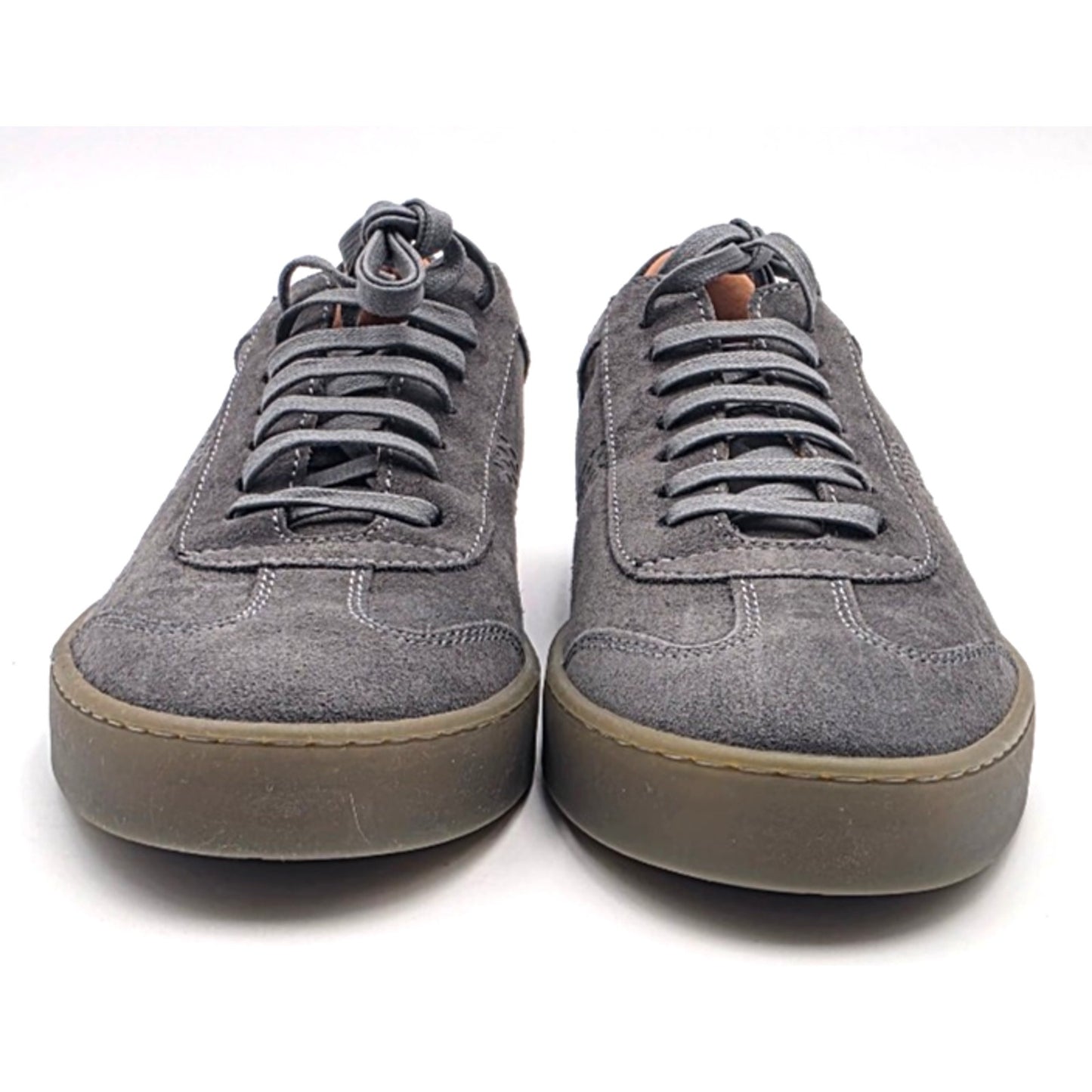 Bruno Magli Bono Mens Gray Leather Lifestyle Sneakers Shoes 8 US 41.5 EU