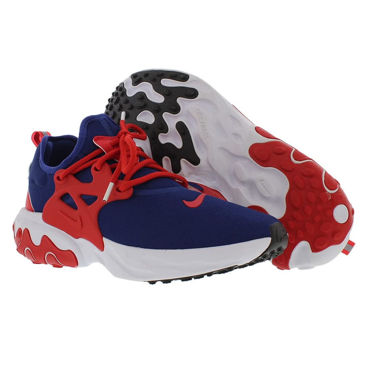 Nike React Presto Men's Running Shoe Deep Royal University Red 9.5 Men 11 WMN