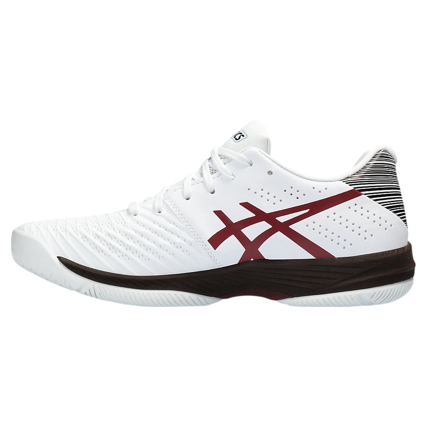 ASICS Men's Solution Swift FlyteFoam Shoes Tennis Shoes White/Anique Red 12 US