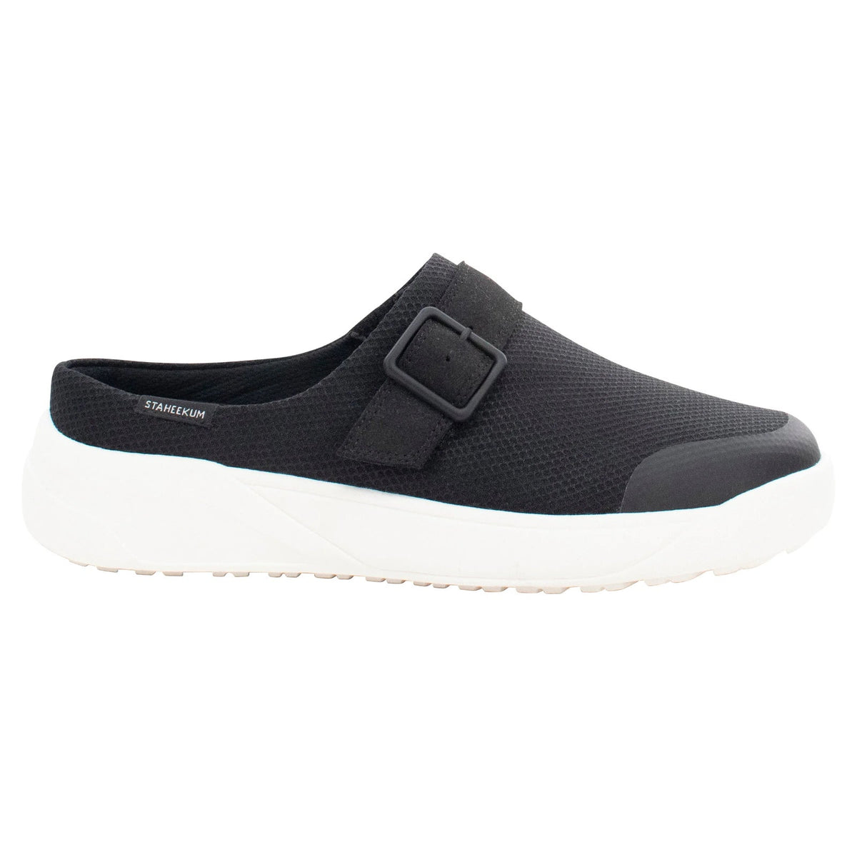 Staheekum Women's Slip-On Shoe Black Breathable Cushioned Casual Size 7 M