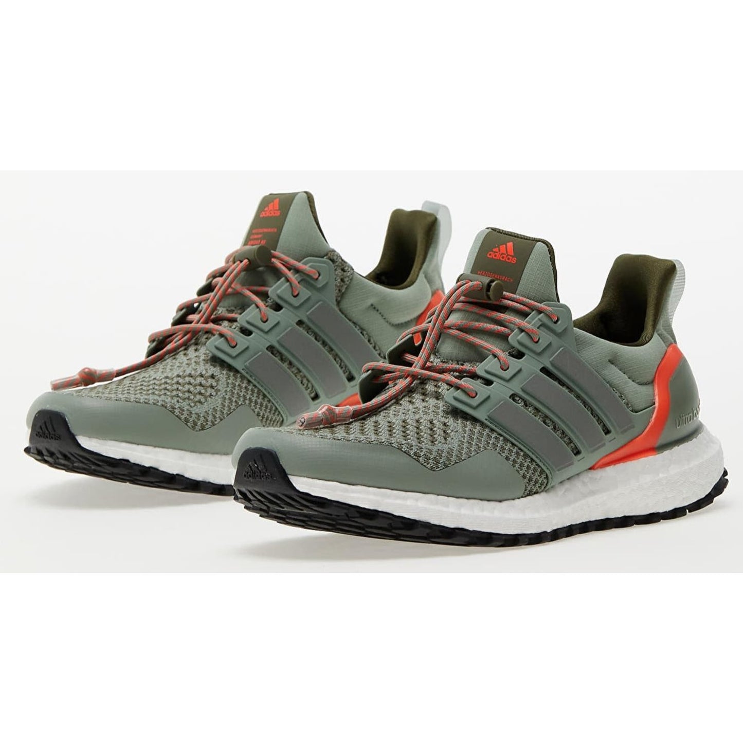 Adidas Men's Ultraboost 1.0 Running Shoes Silver Green/ Olive Strata Size 14