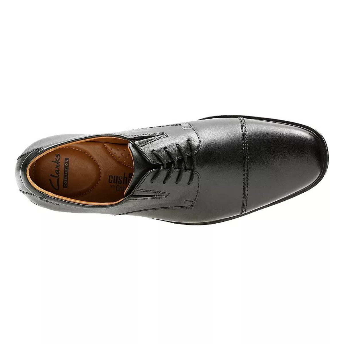 Clarks Men's Shoes Tilden Cap Oxford Black Leather Size 9 M