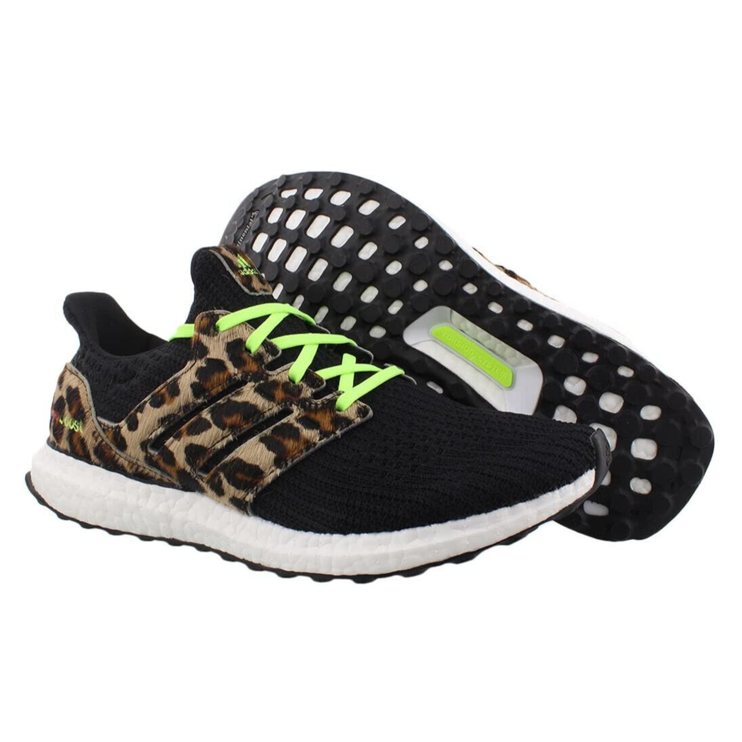 Adidas Ultraboost DNA Men's US 12 Black White Leopard Retro Runner Comfort
