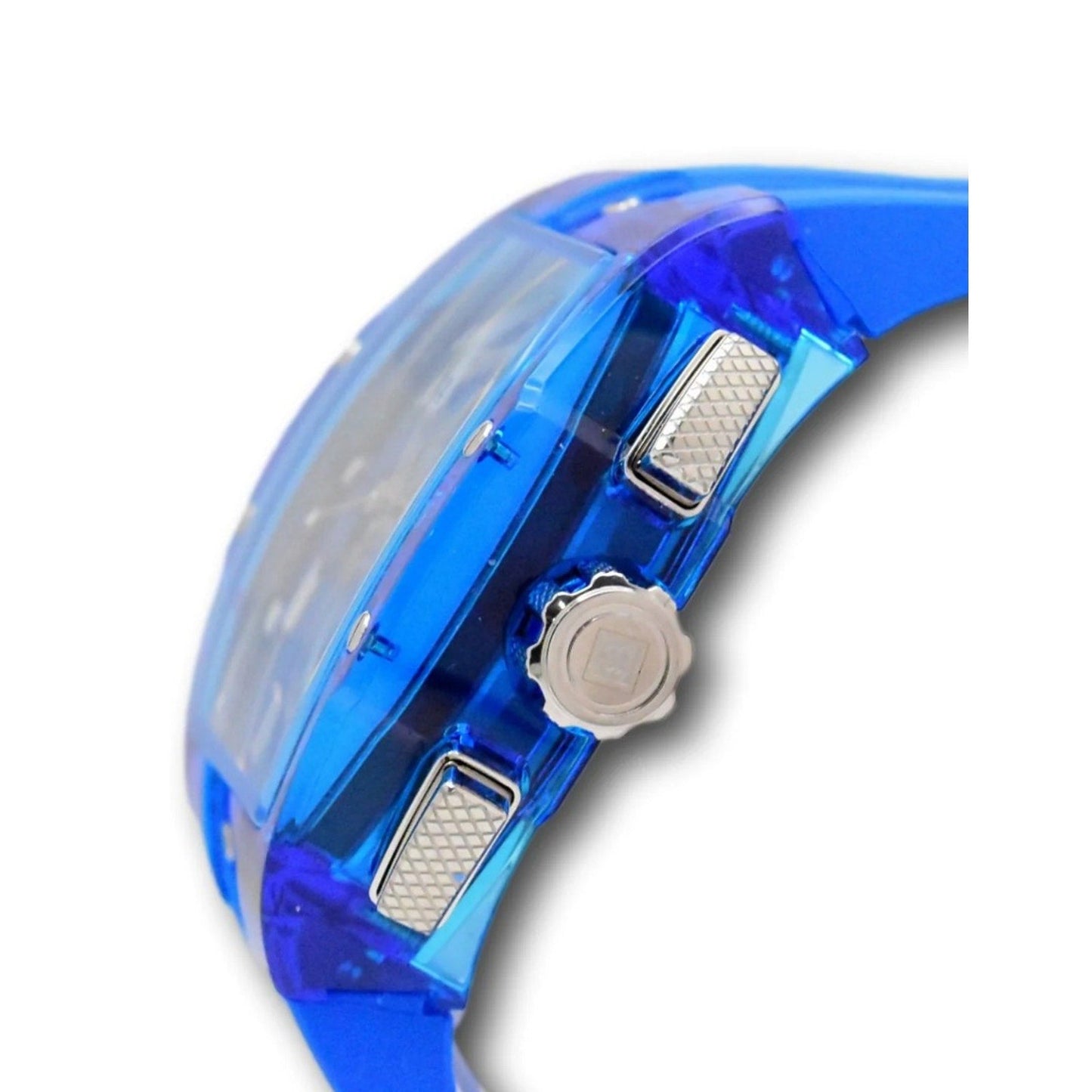 Invicta Men Watch S1 Rally Anatomic 47mm Quartz Chronograph Blue Silicone Strap Invicta