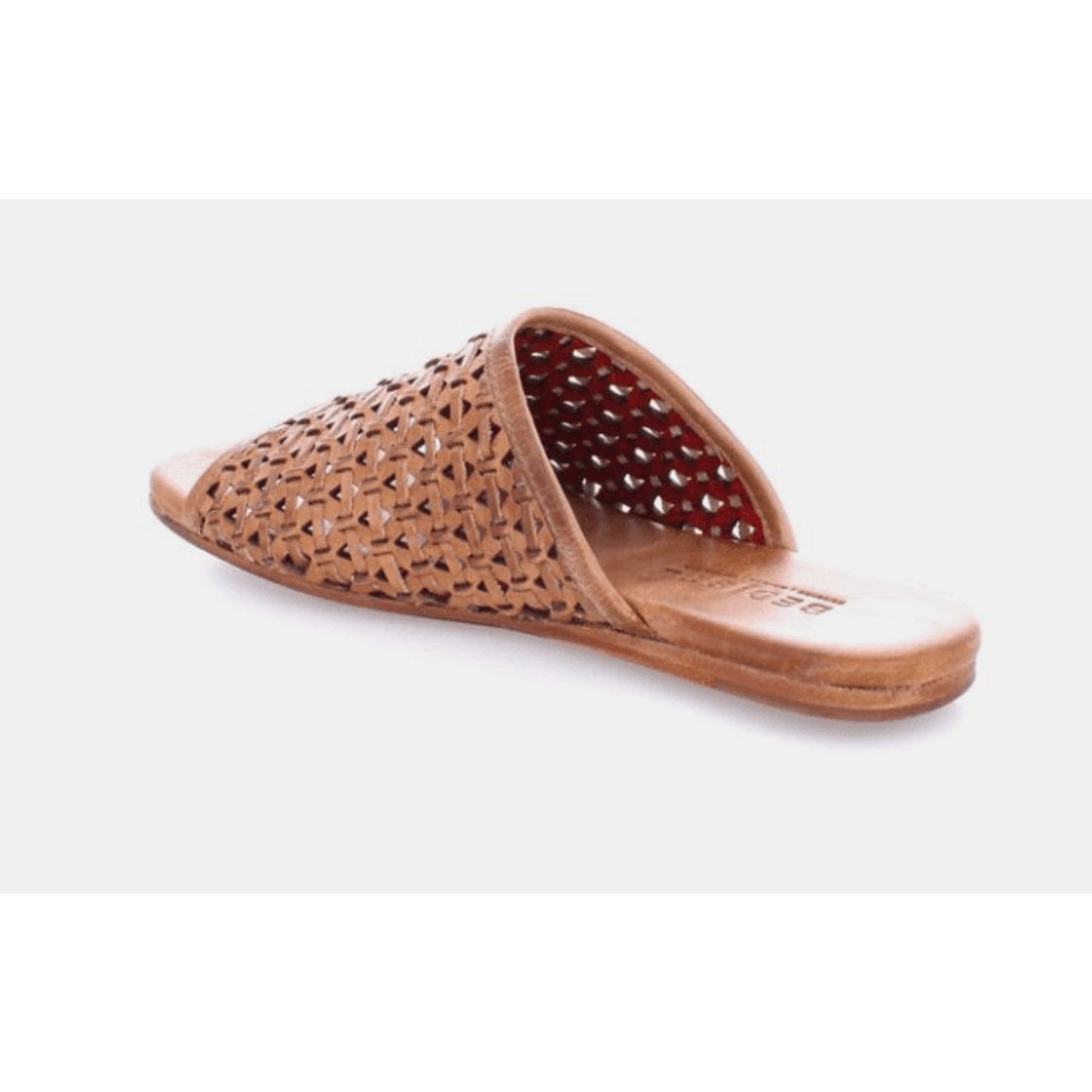 Bed|Stu Minerva Women's Leather slide sandals Tan Rustic 7.5 M