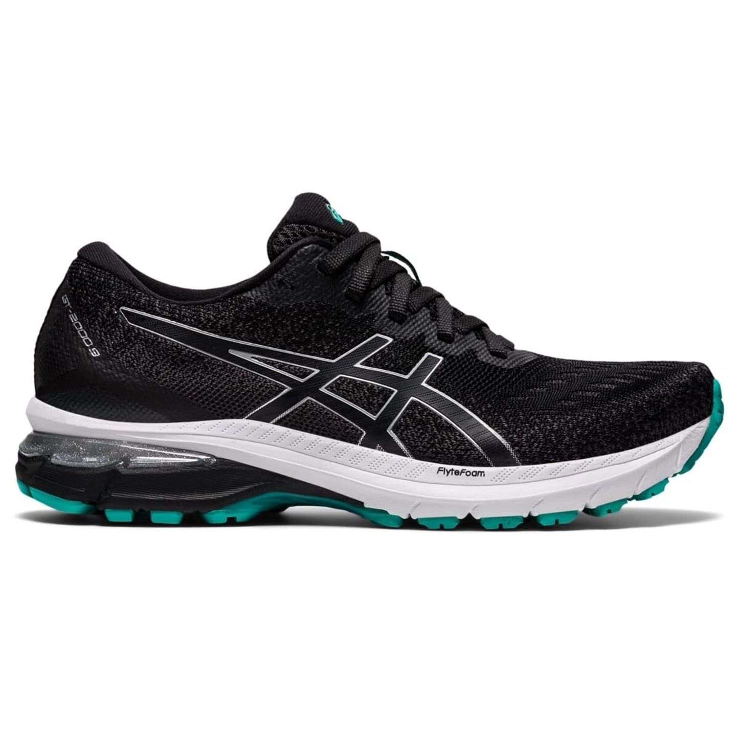 ASICS GT-2000 9 Women's Running Shoes Black/Pure Silver Size 9.5 B