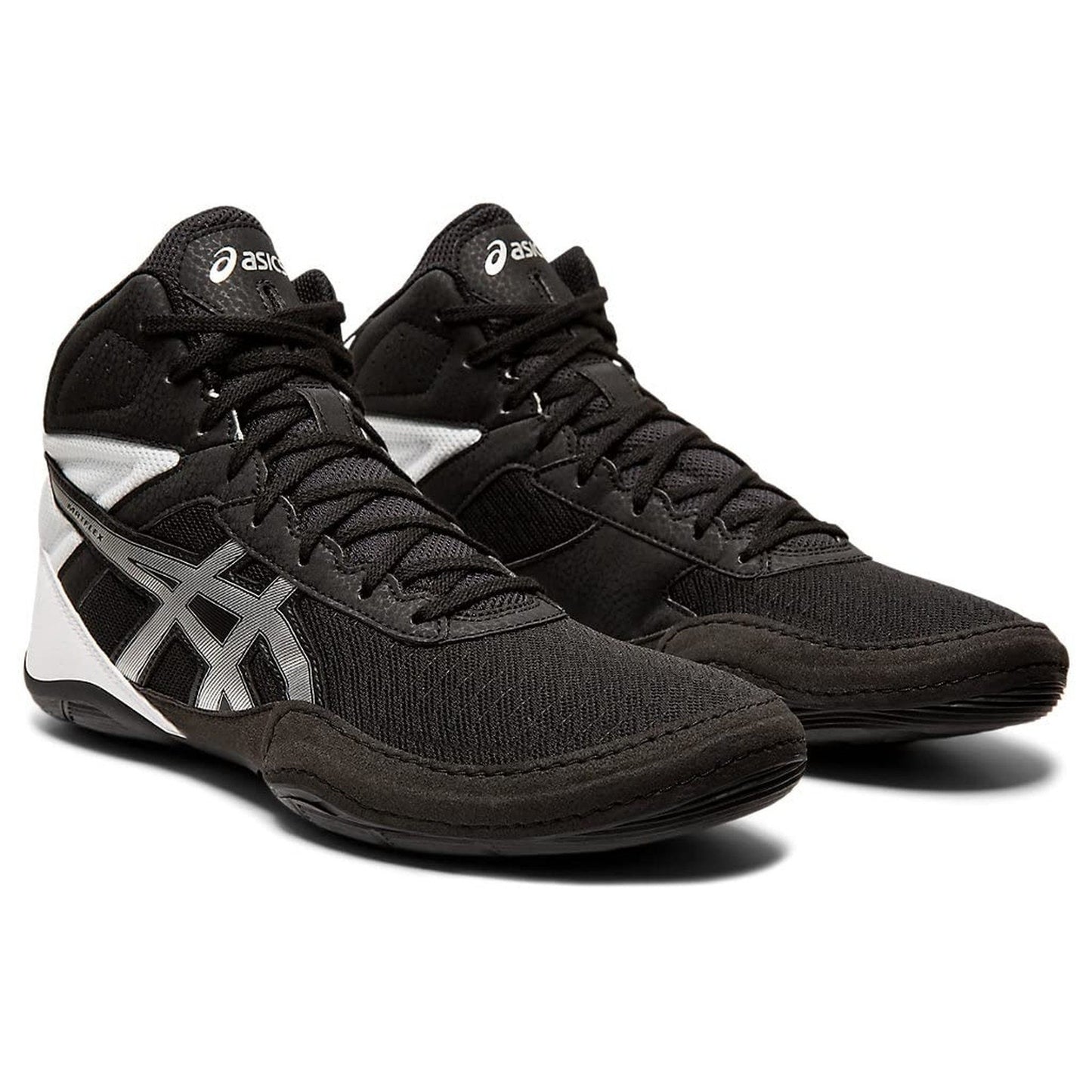ASICS Matflex 6 Men's Wrestling Shoes Black White Silver Size 10 M