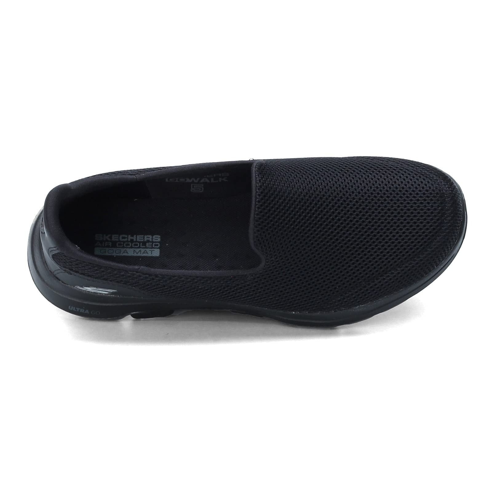 Skechers Go Walk 5 Women's Slip On Shoes, Black & White Size 7 SKECHERS