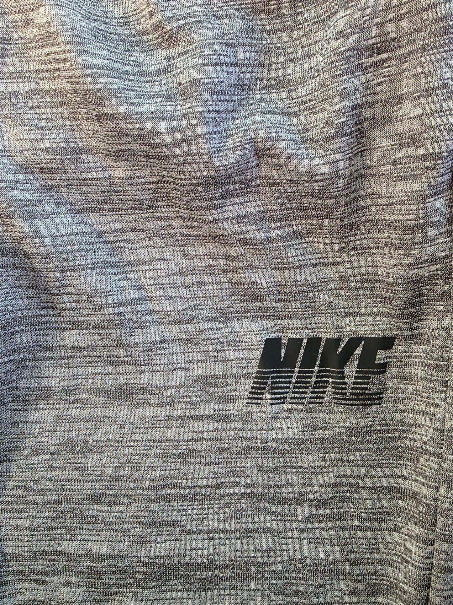 Gray textured fabric with Nike logo