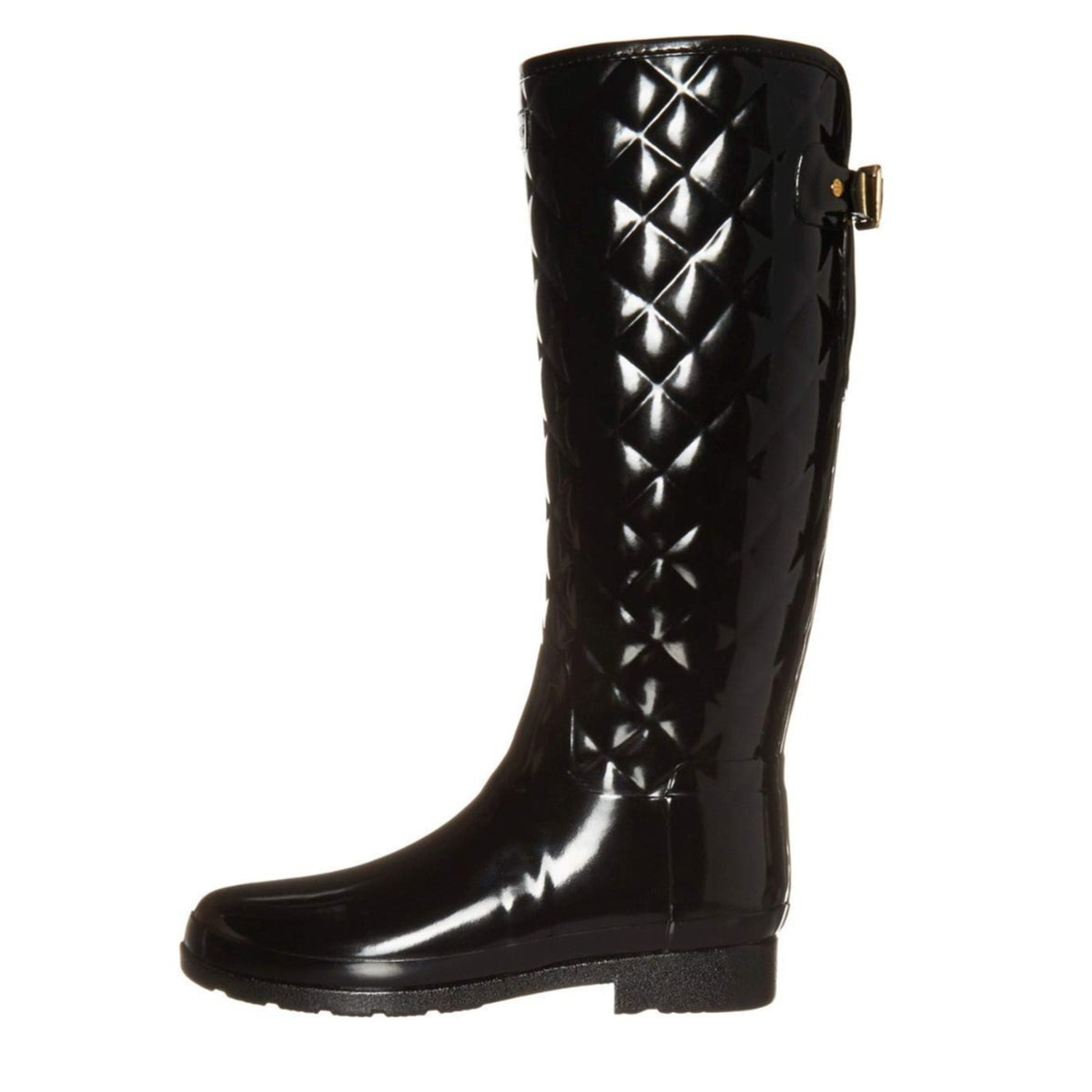 Hunter Women's Refined Adjustable Quilted Slim Fit Tall Rain Boots 11