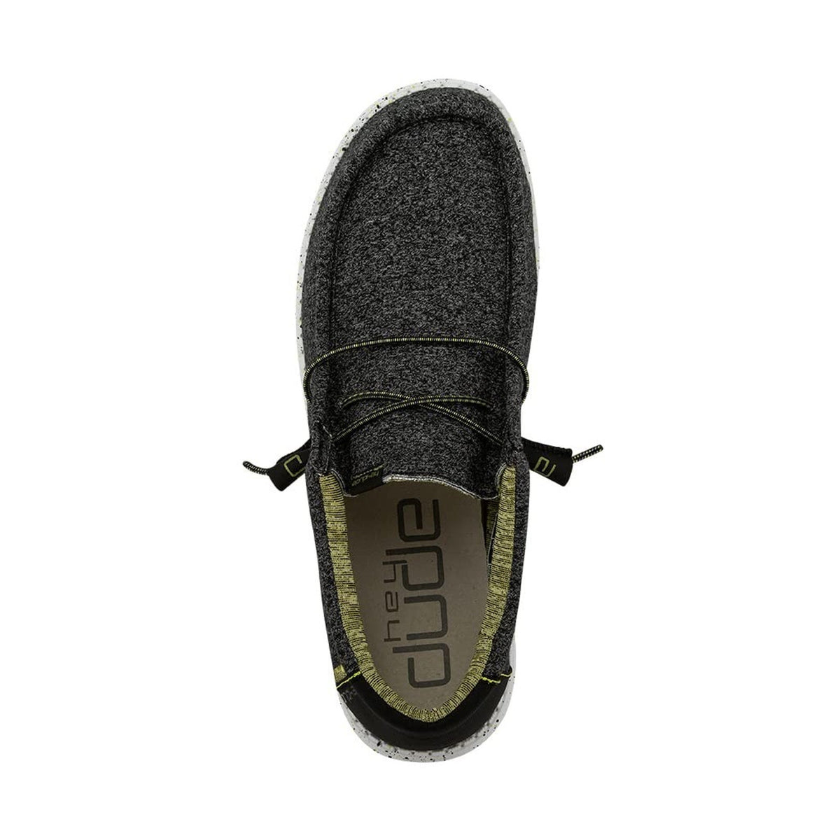 HEYDUDE Wally Men's Casual Shoes Ascend Woven Stretch Slip-On Grey Size 8 M