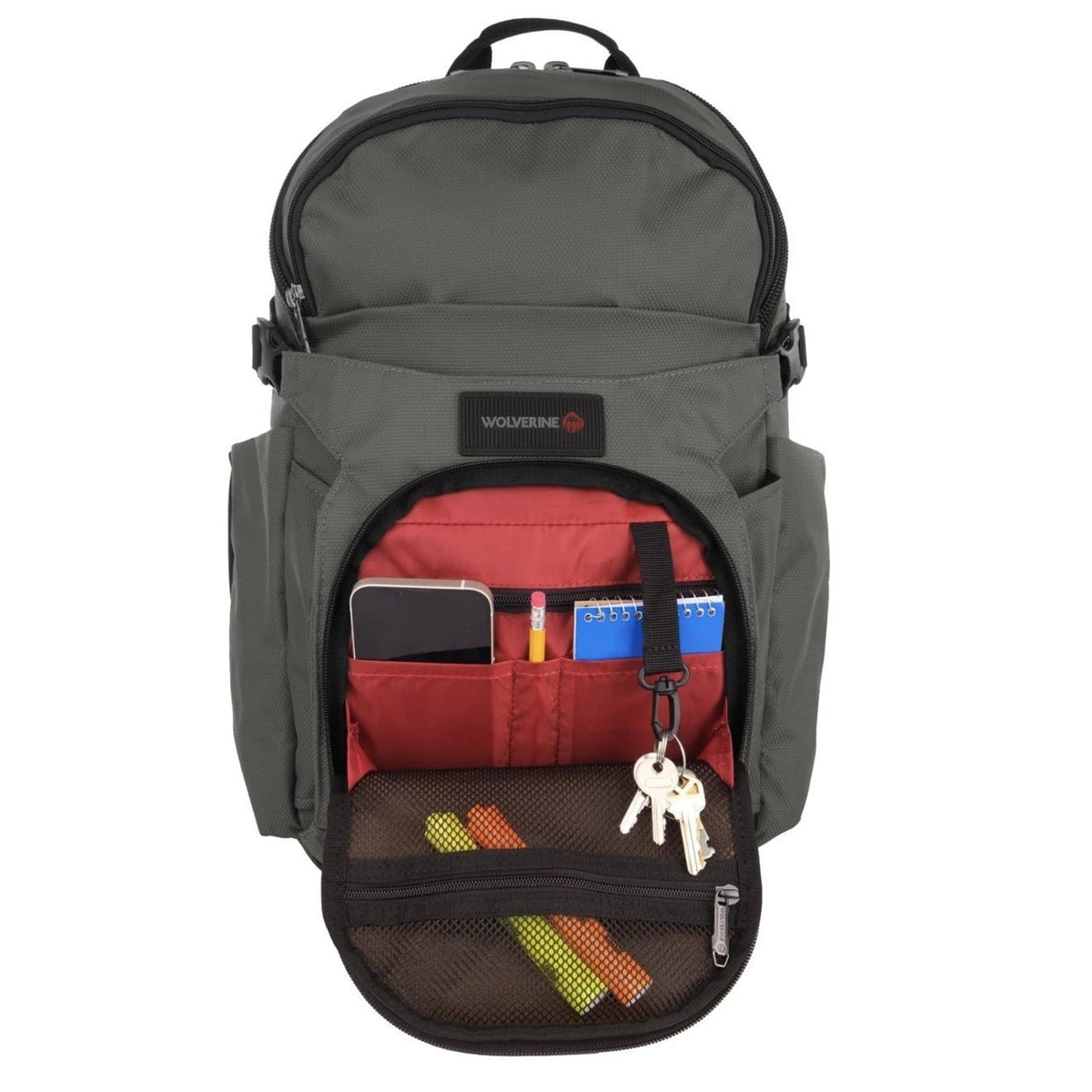 WOLVERINE unisex adult 33L Cargo Pro Backpack Gunmetal 17" laptop 18 x 12x10