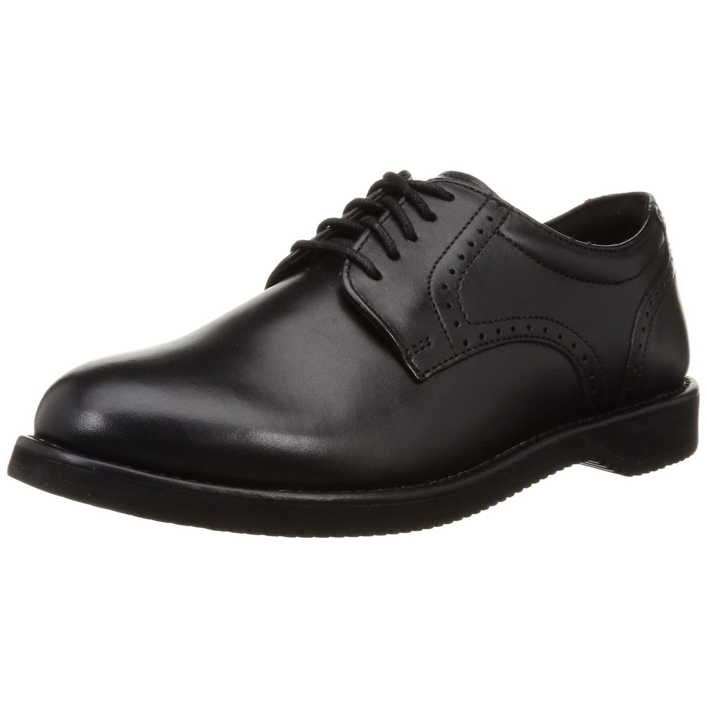 Rockport DresSports Oxford Plain Toe Black Leather Mens Dress Shoes 9.5 M