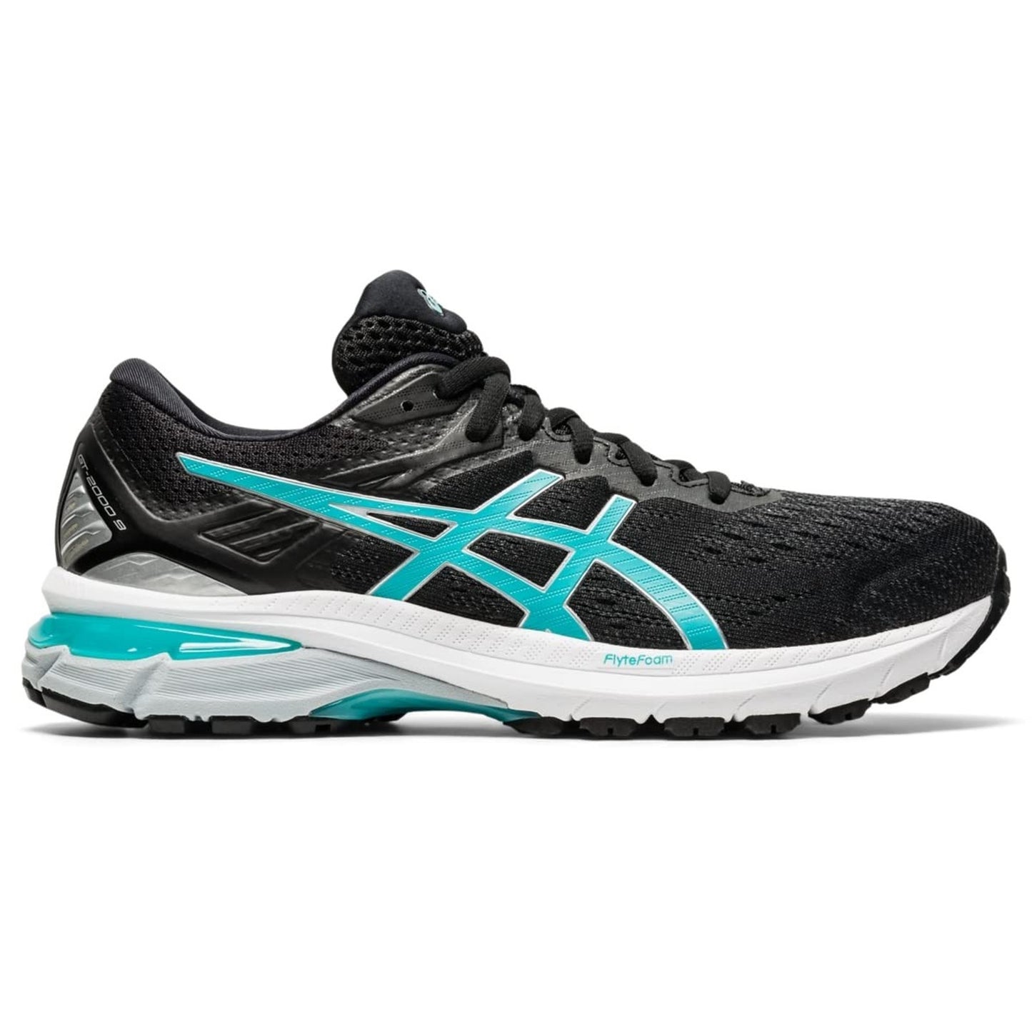 ASICS GT-2000 9 Women's Running shoes Black/Techno Cyan 10.5 D - Wide