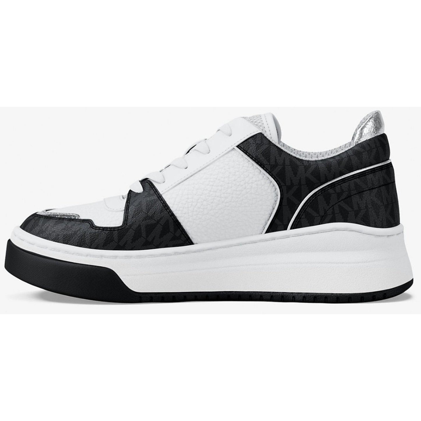 Michael Kors Lexi Women’s Sneaker White black Mixed-Media Size 8.5 New In Box Michael Kors