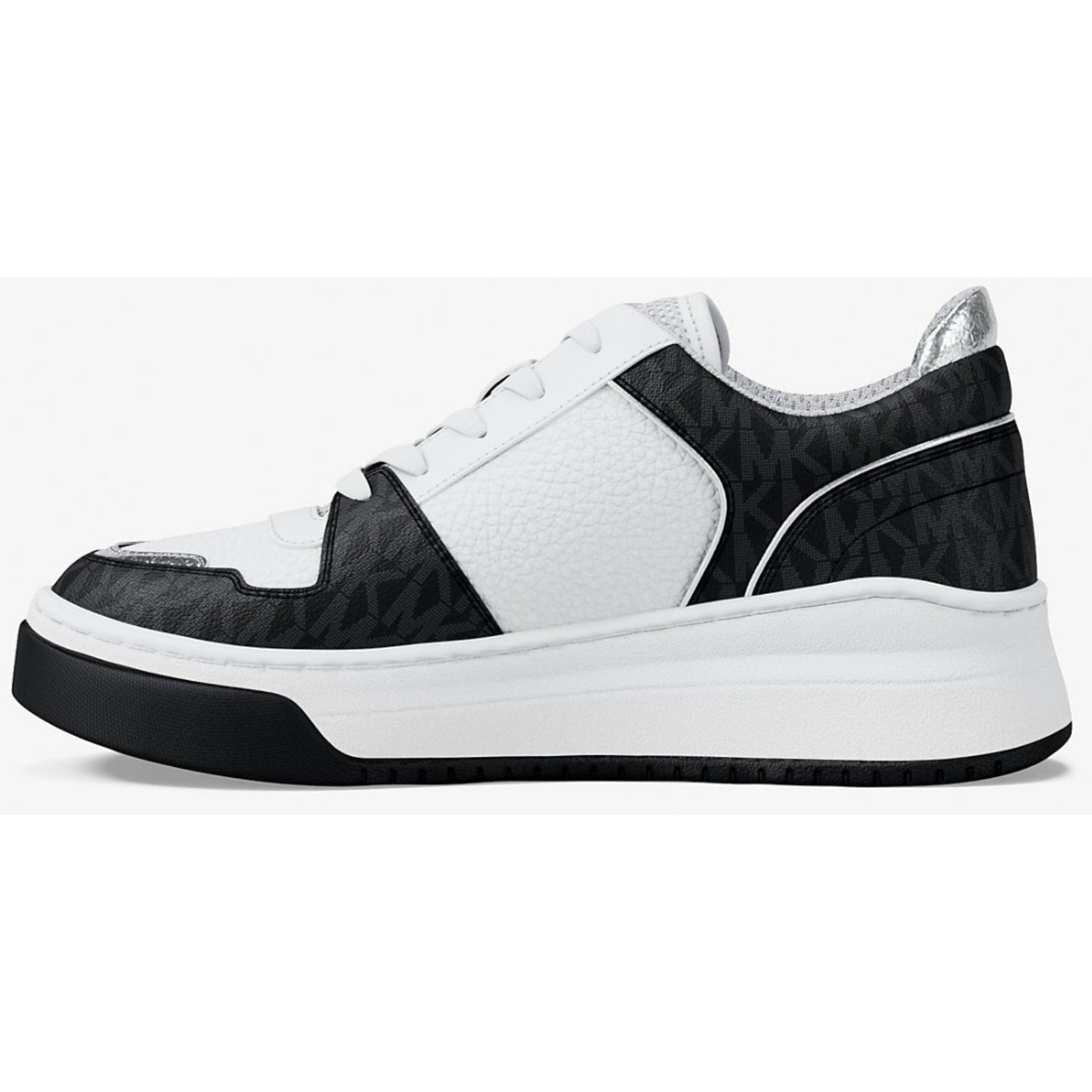 Michael Kors Lexi Women’s Sneaker White black Mixed-Media Size 8.5 New In Box Michael Kors