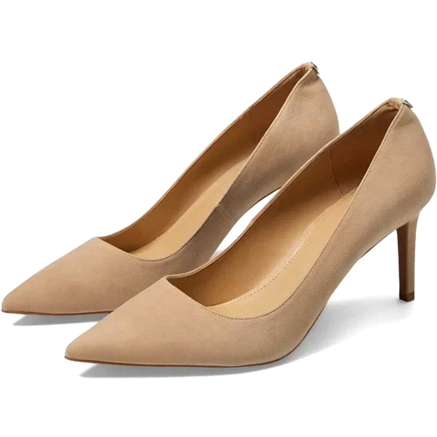 Michael Kors Alina Flex High Pump Women's Beige Suede High Heel 8.5 M