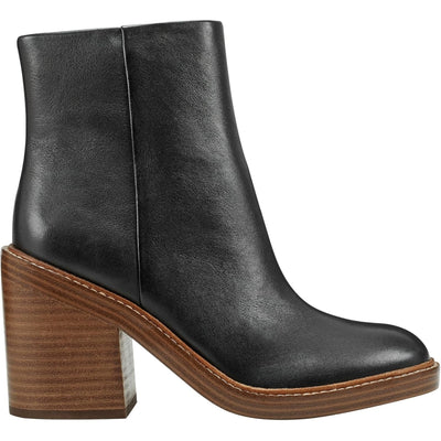 Marc Fisher LTD Women's Haleena Ankle Boot Black Leather Size 8 M