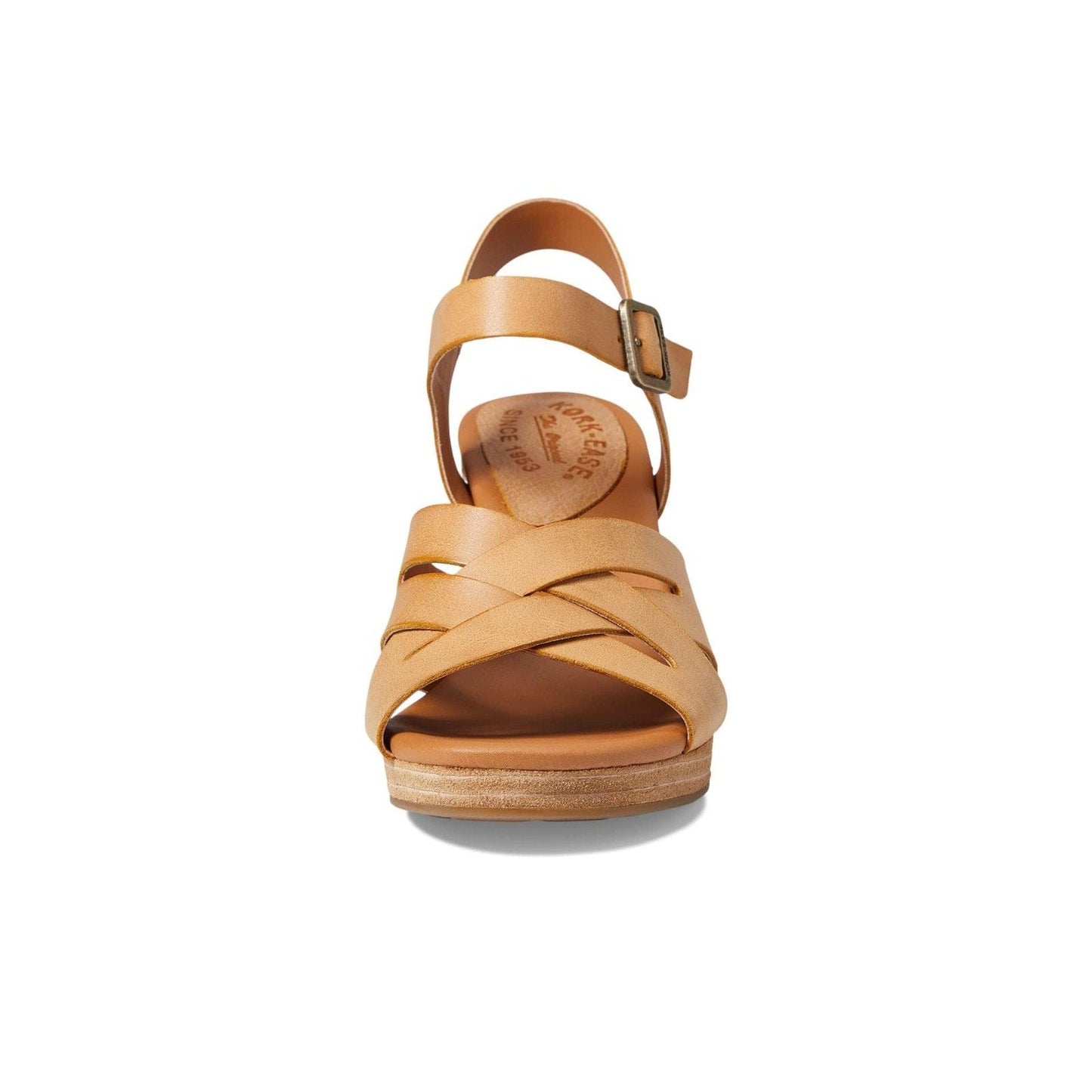 NEW Kork-Ease Hutton Leather Ankle Strap Platform Sandals Yellow Women's 9 Kork-Ease