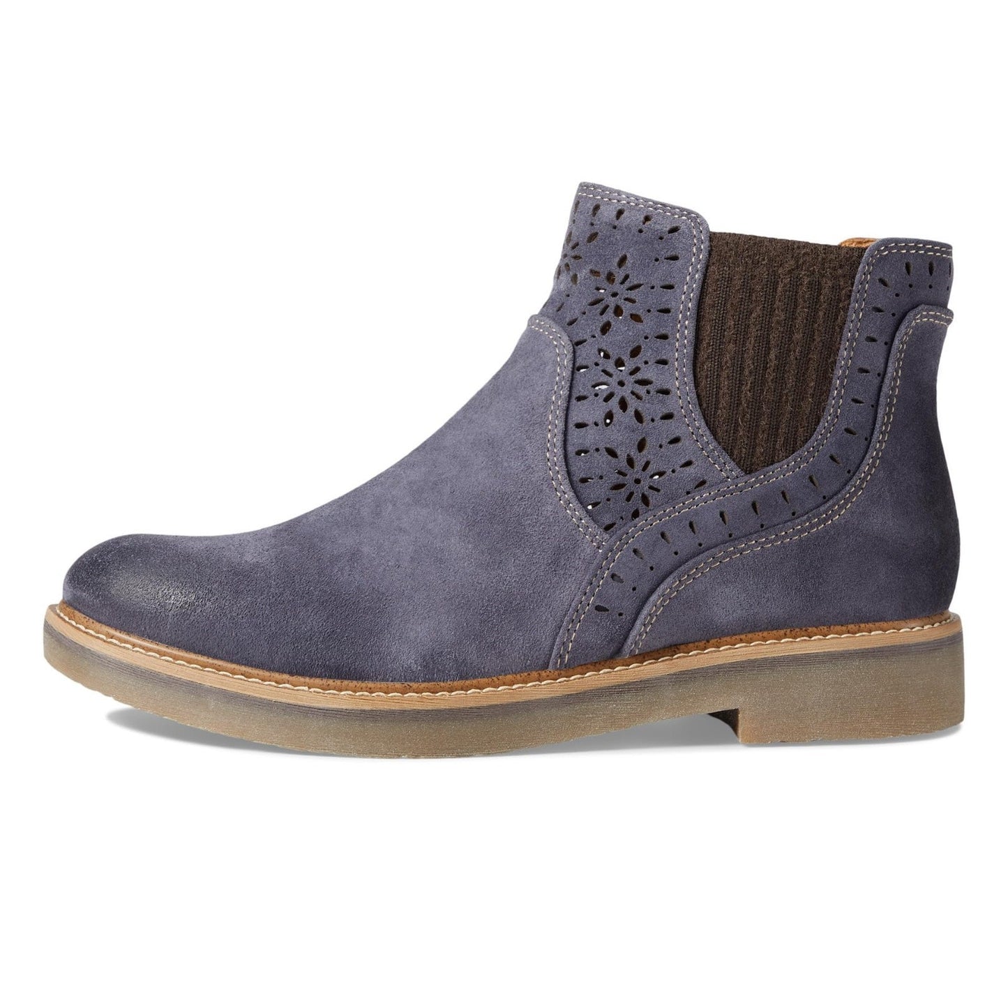 Comfortiva Blue Suede Women's Boots Raya Washed Indigo 9 M