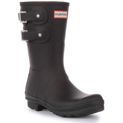 Hunter Short Multi Original Short Rubber Welly Womens Boots Black US 10 HUNTER