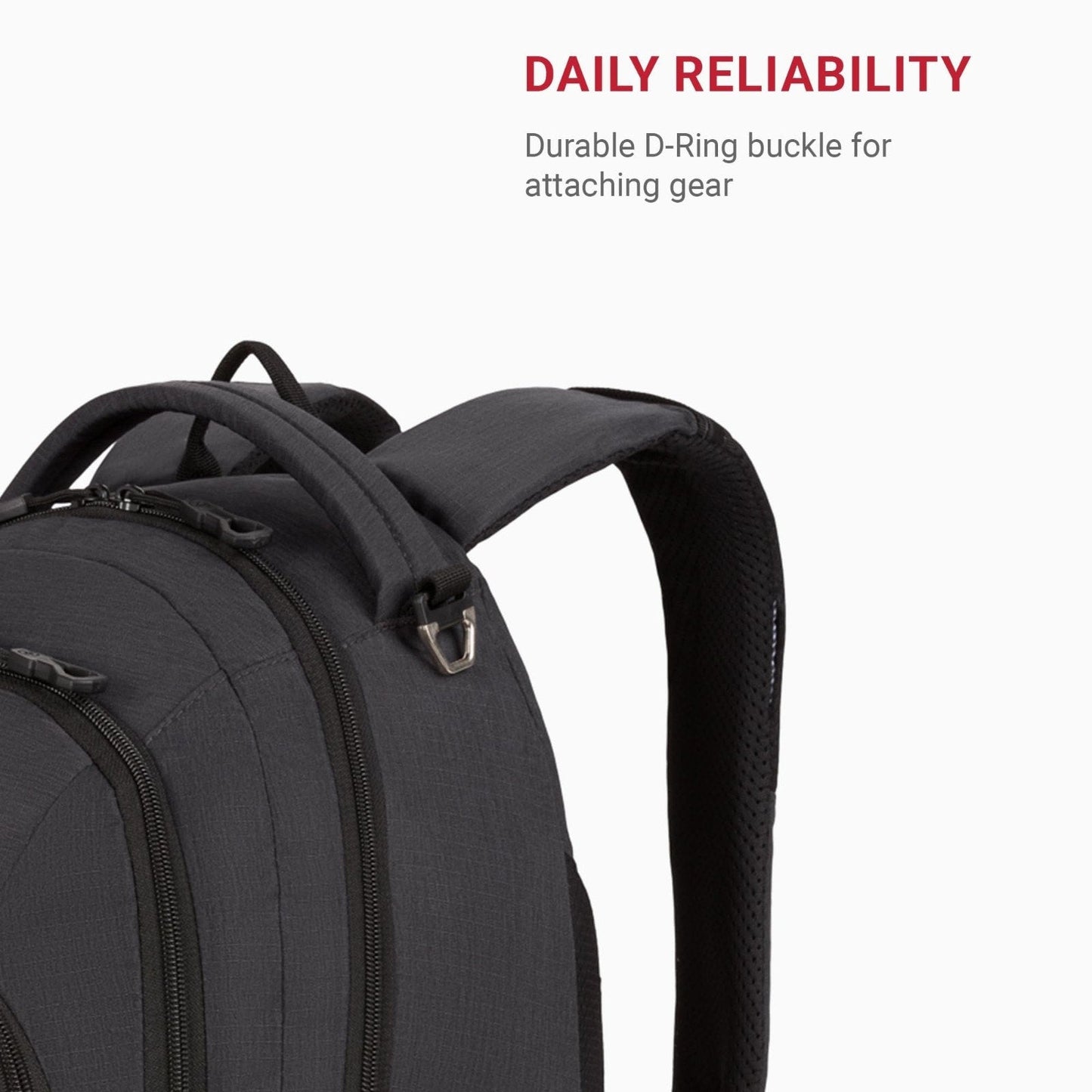 SwissGear 1186 Bungee Backpack, Grey (Laptop Version), 17.75 inch Swissgear
