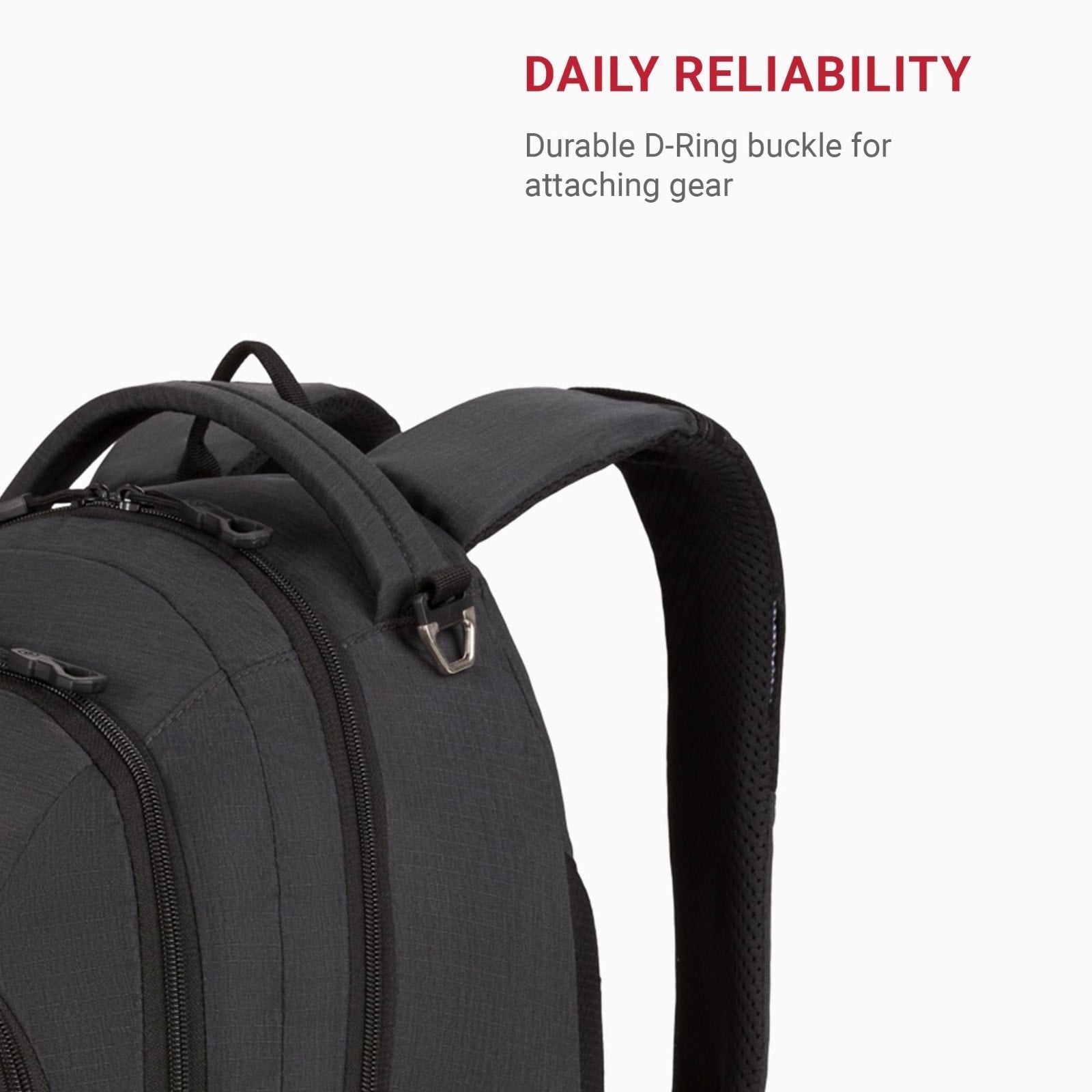 SwissGear 1186 Bungee Backpack, Grey (Laptop Version), 17.75 inch Swissgear
