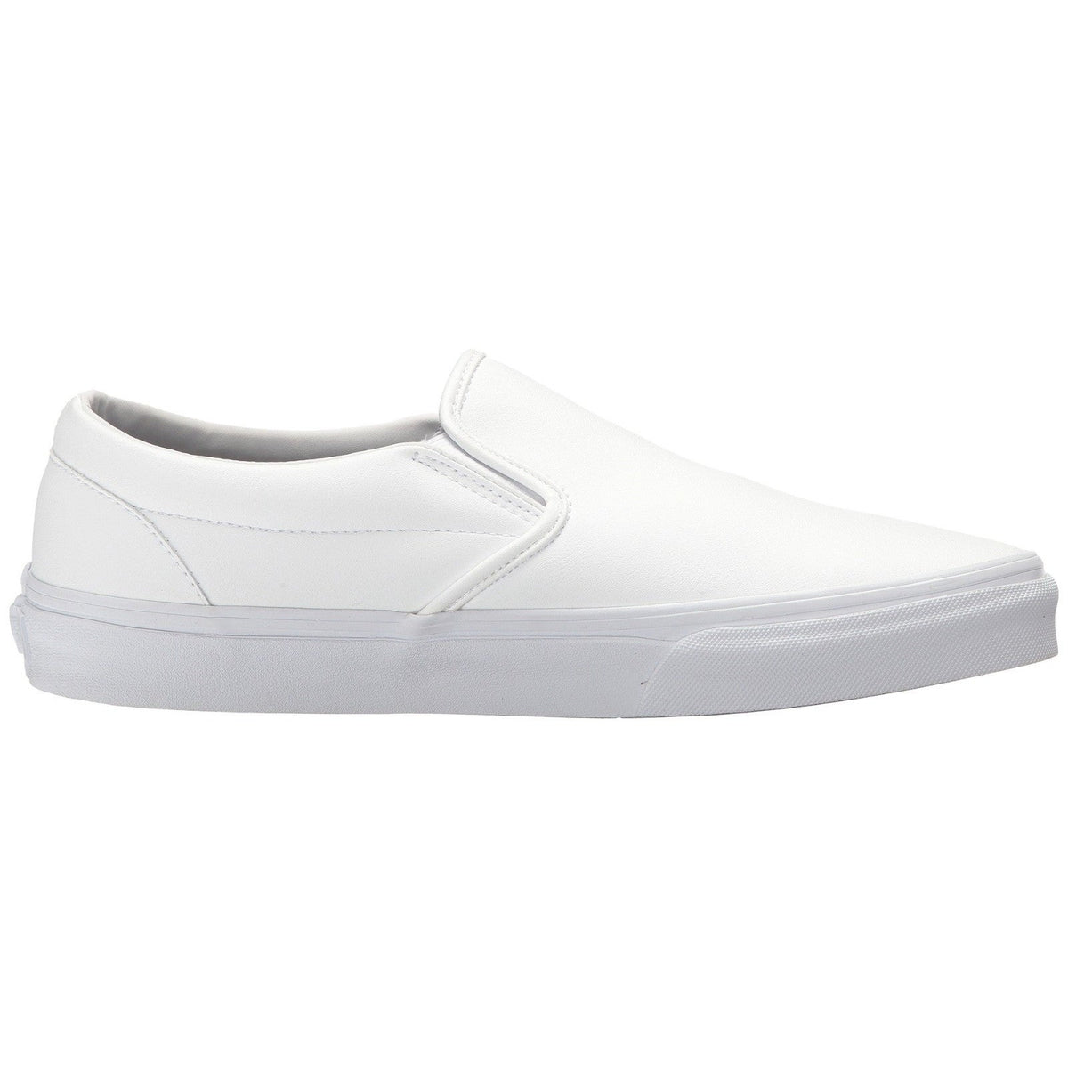 VANS Classic Men's Slip-On Shoes Classic Tumble True White Leather Size 10 M