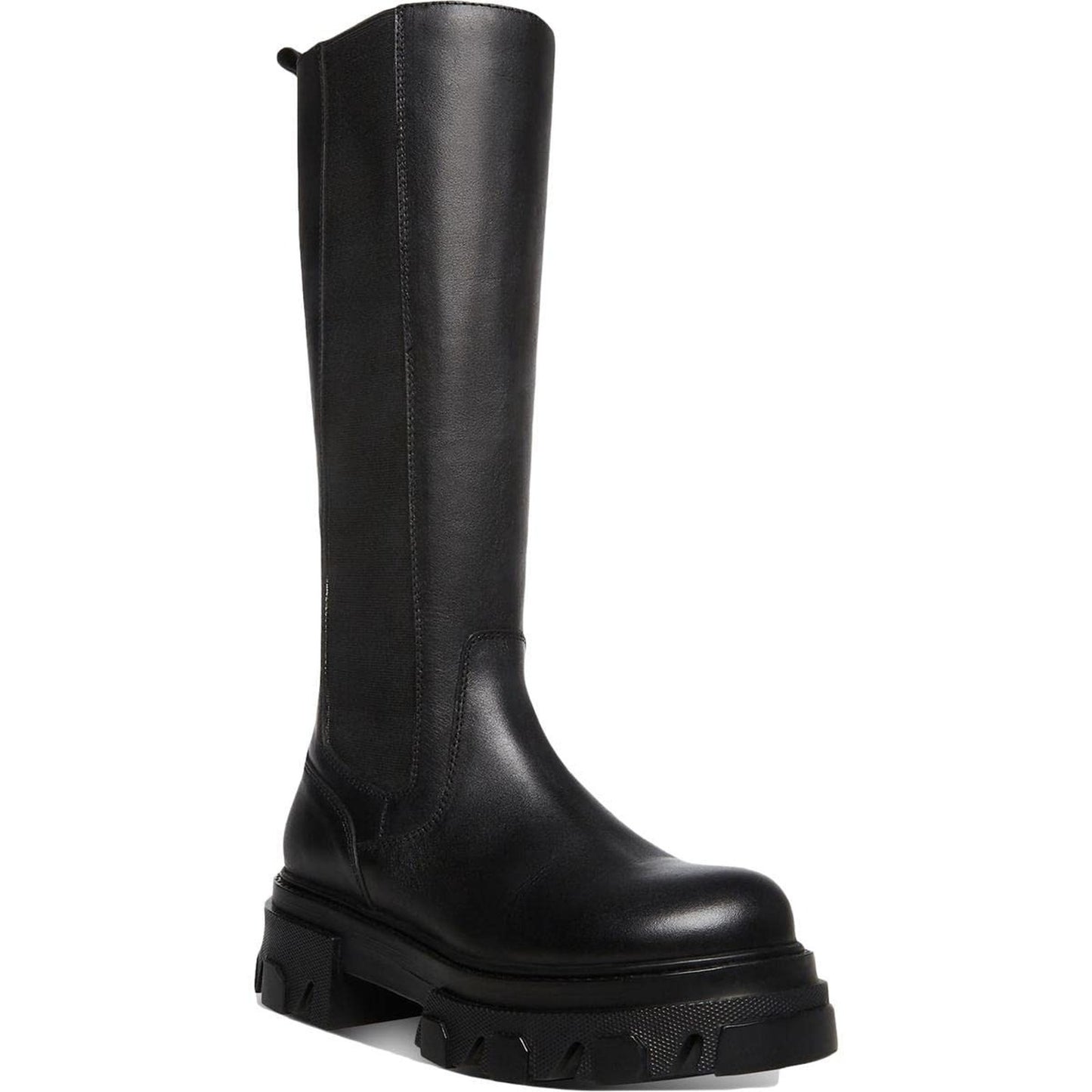 Steve Madden Esma knee high boots black leather PLATFORM Size 7 M