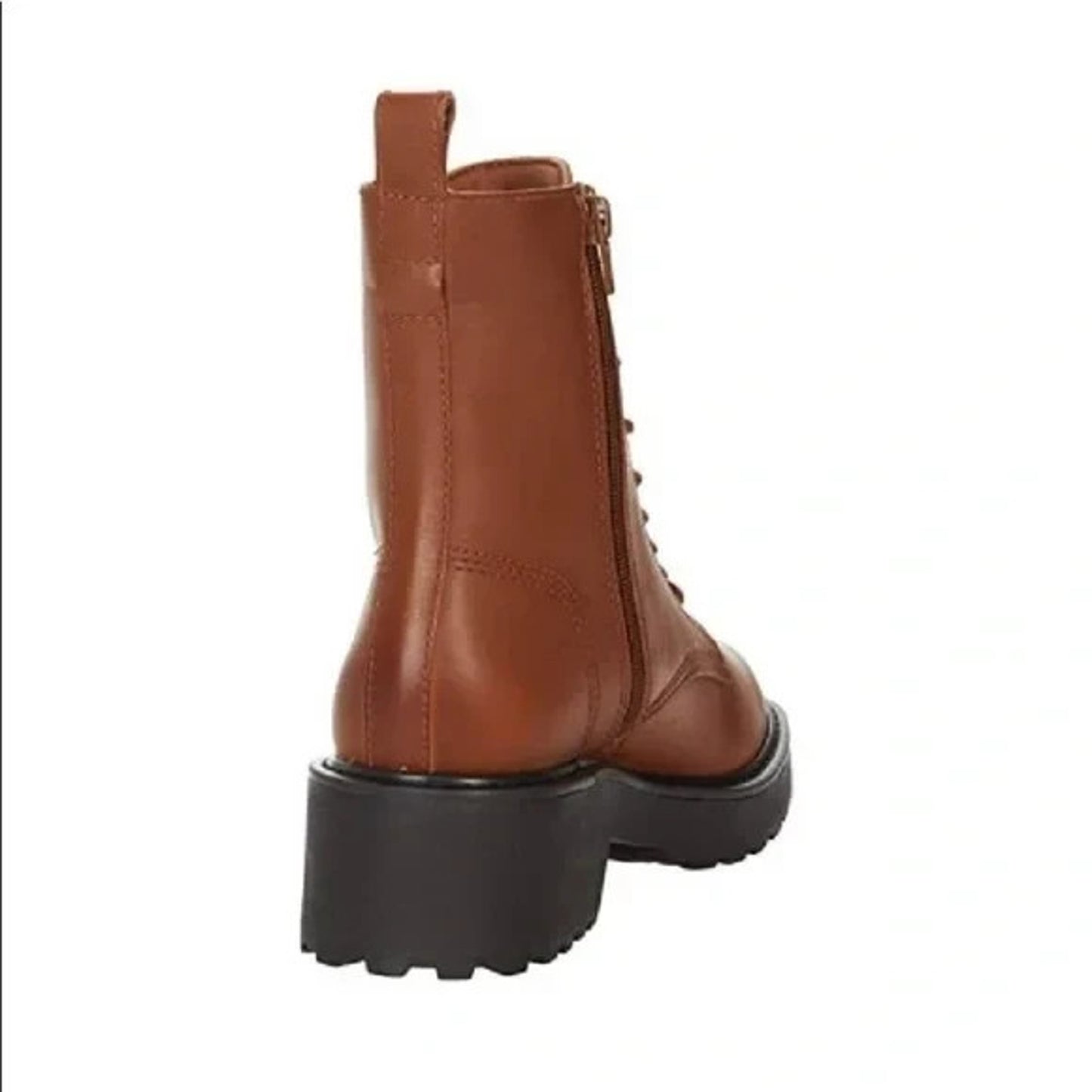 Steve Madden Women’s Tornado Brown Leather Combat Boots Size 10 M Chunky Lug