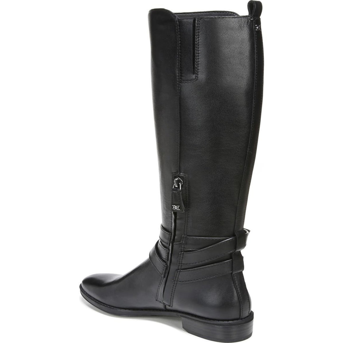 Sam Edelman Womens Pansy Leather Knee-High Boots Black 9.5 Medium