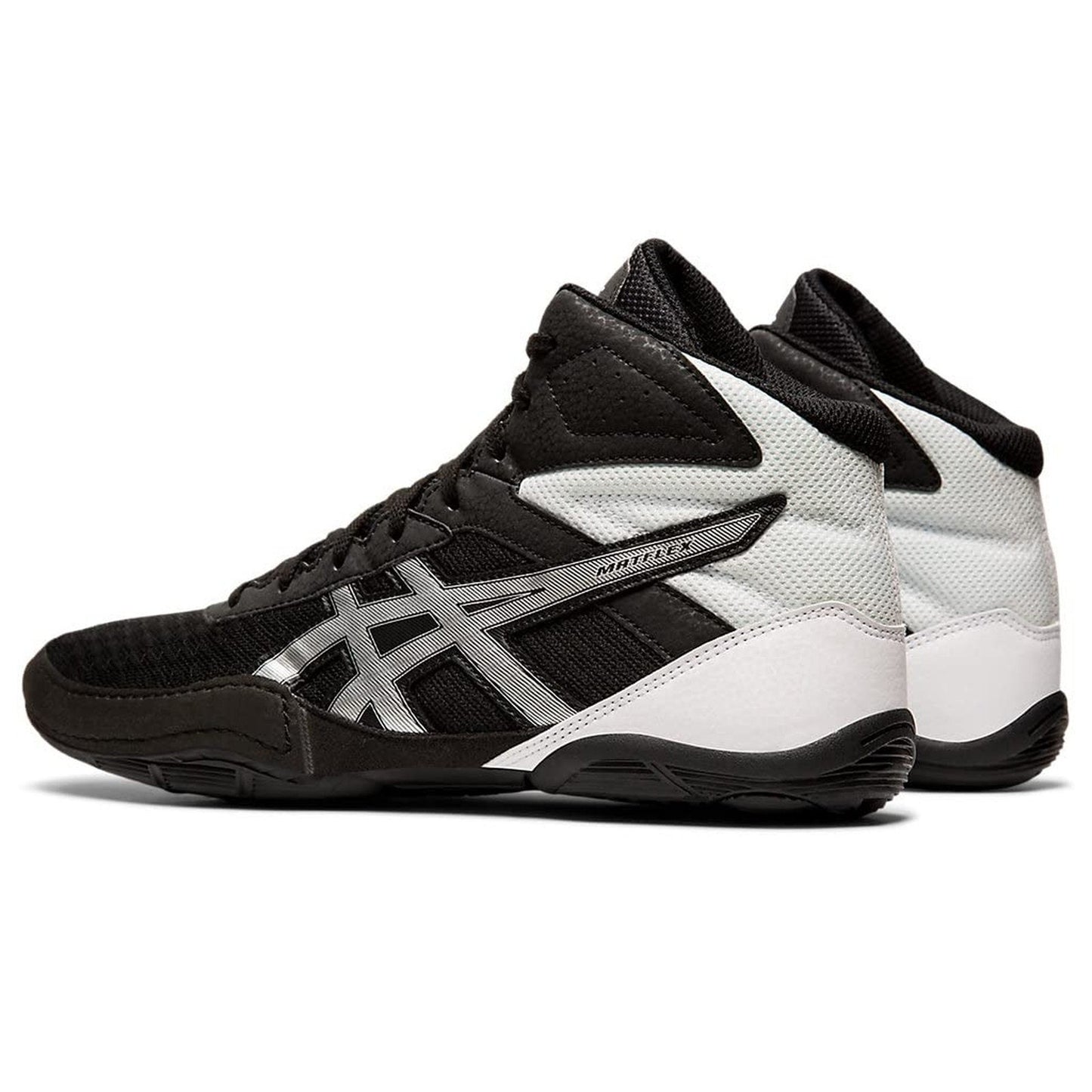 ASICS Matflex 6 Men's Wrestling Shoes Black White Silver Size 10 M
