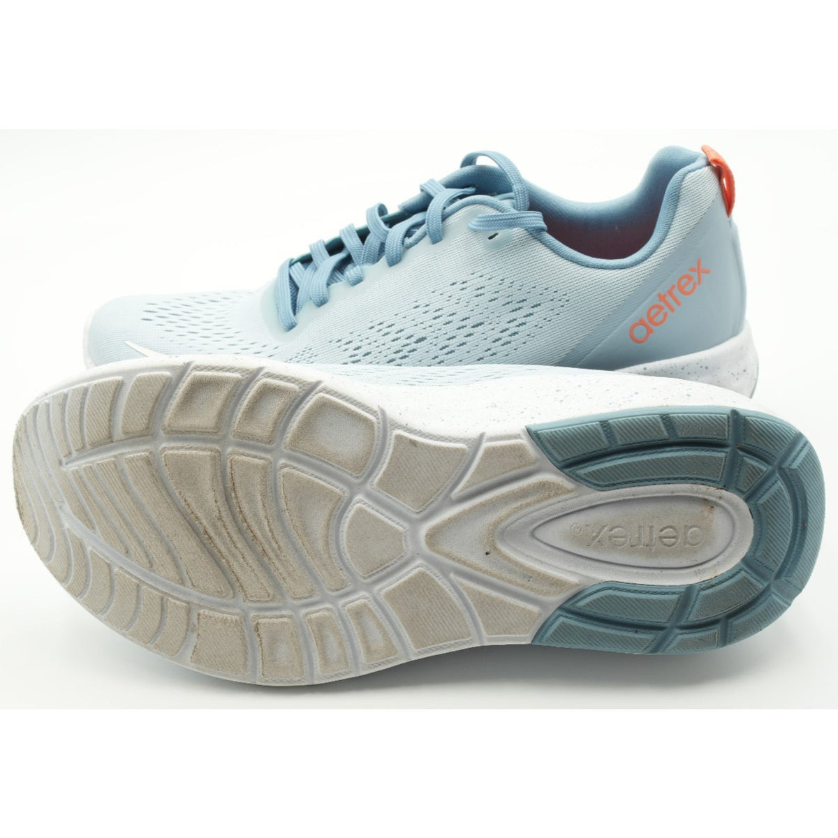 Aetrex Danika Machine Washable Orthotic Mesh Sneaker Light Blue US 8.5 EUR 39