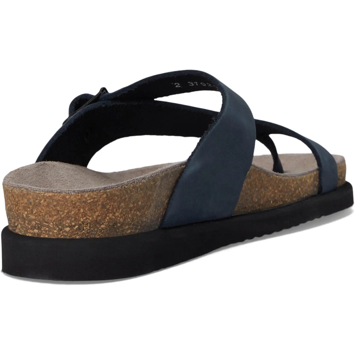 Mephisto Helen Womens Thong Sandals Metallic Navy Nubuck 10