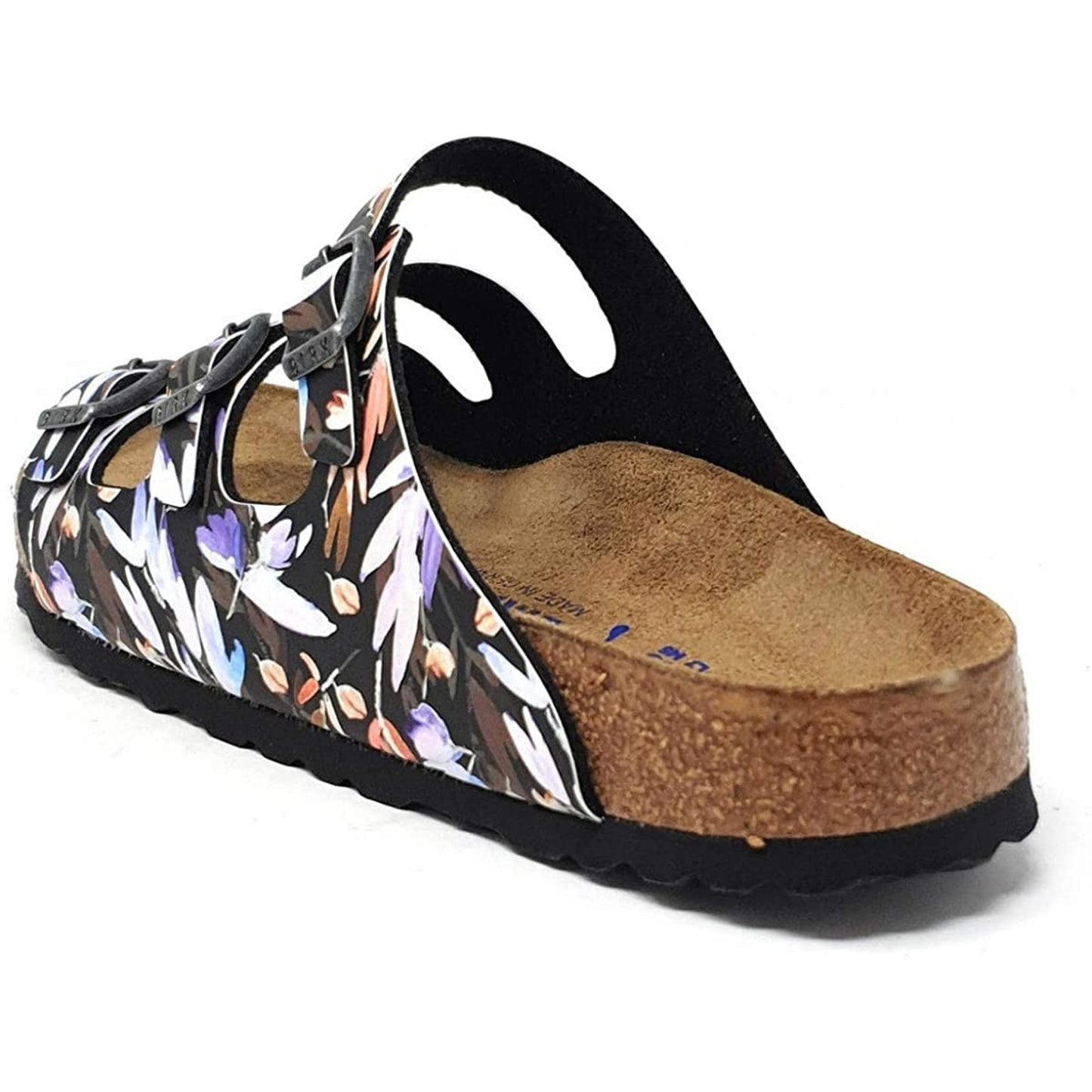 Birkenstock Women's Florida Fresh Floral Fades Black SFB 8-8.5 Us EU 39 Narrow