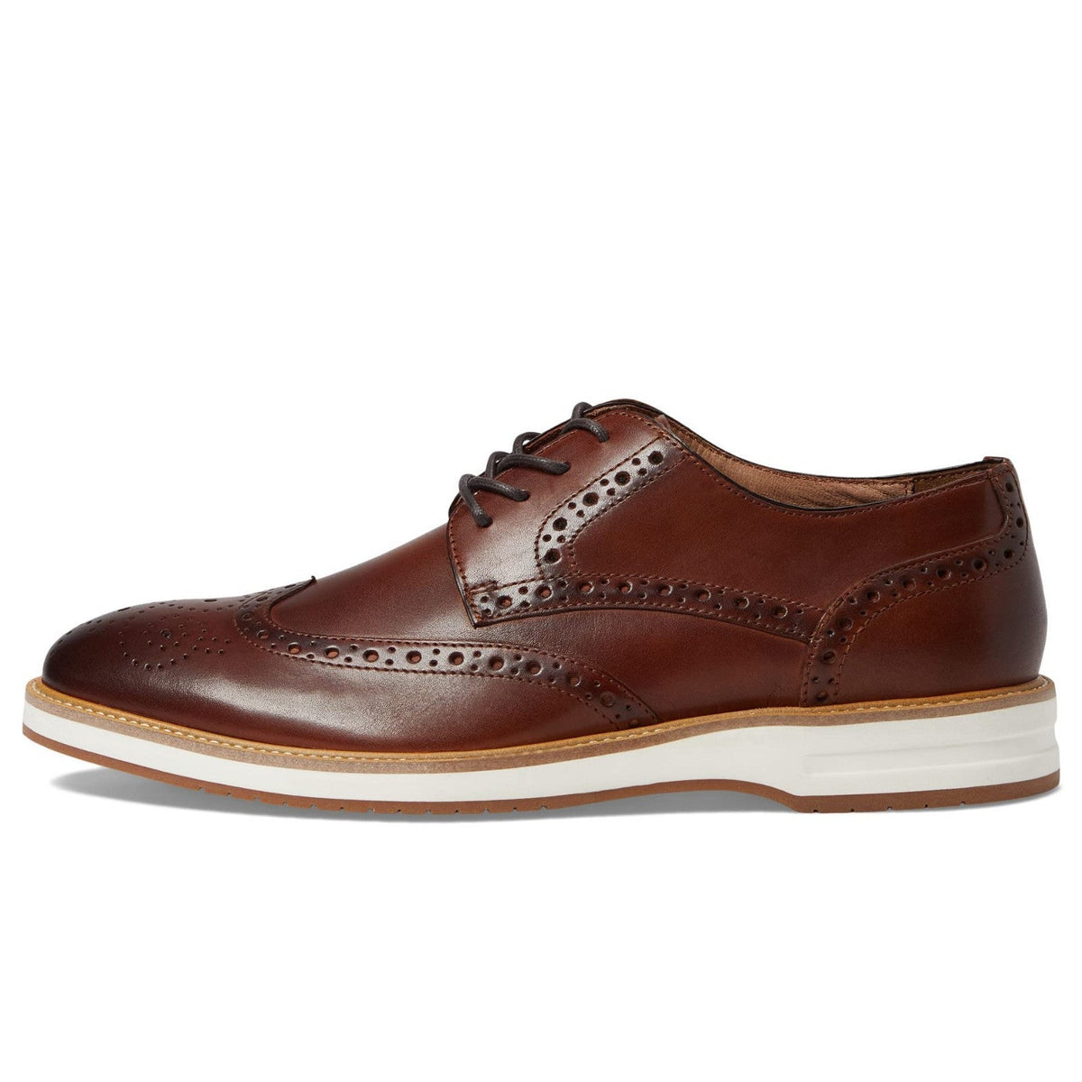 Winthrop Pelton Wing tip Derby Men's Oxford Dress Shoes Brandy Size 9